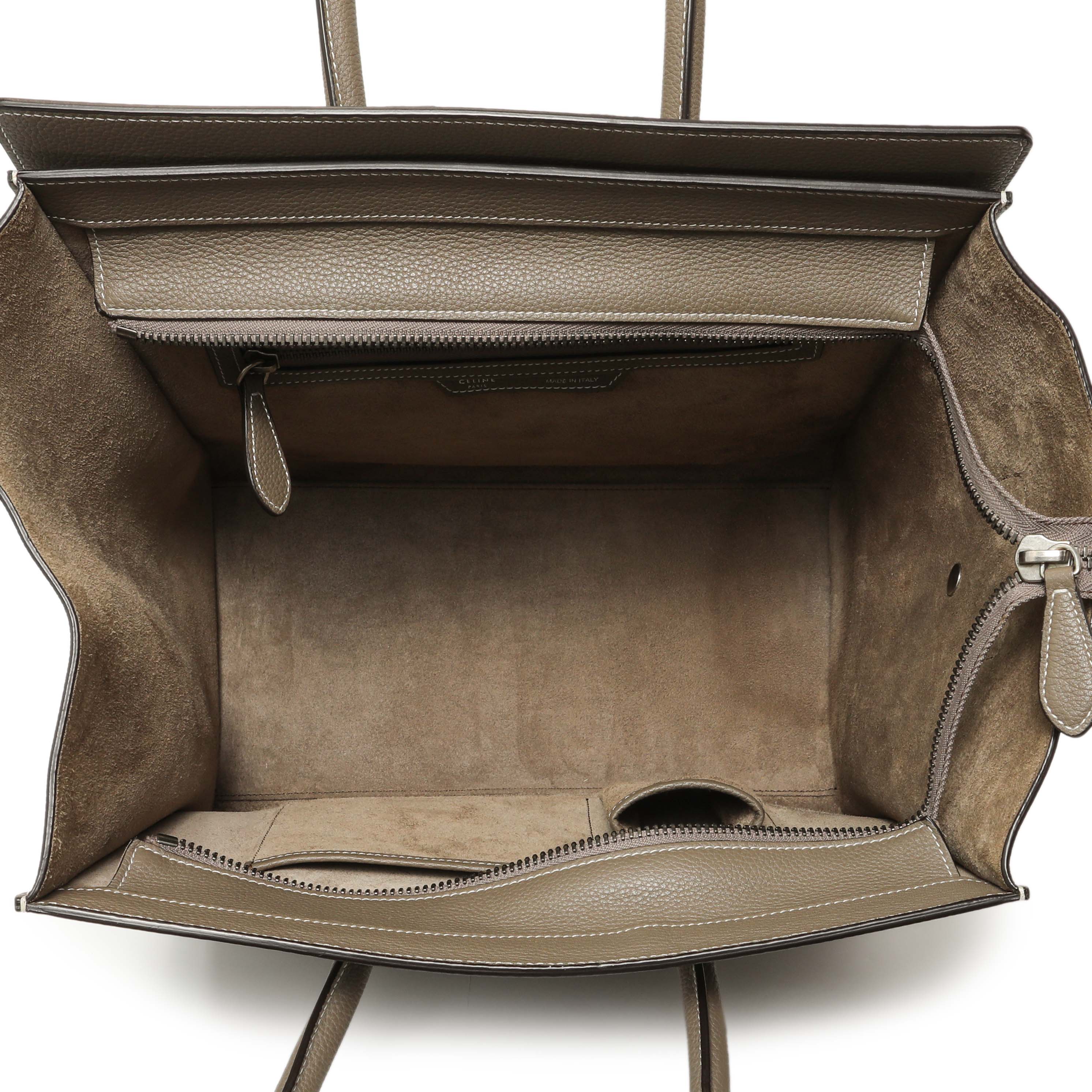 Celine Souris Drummed Calfskin Mini Luggage Tote - Image 4