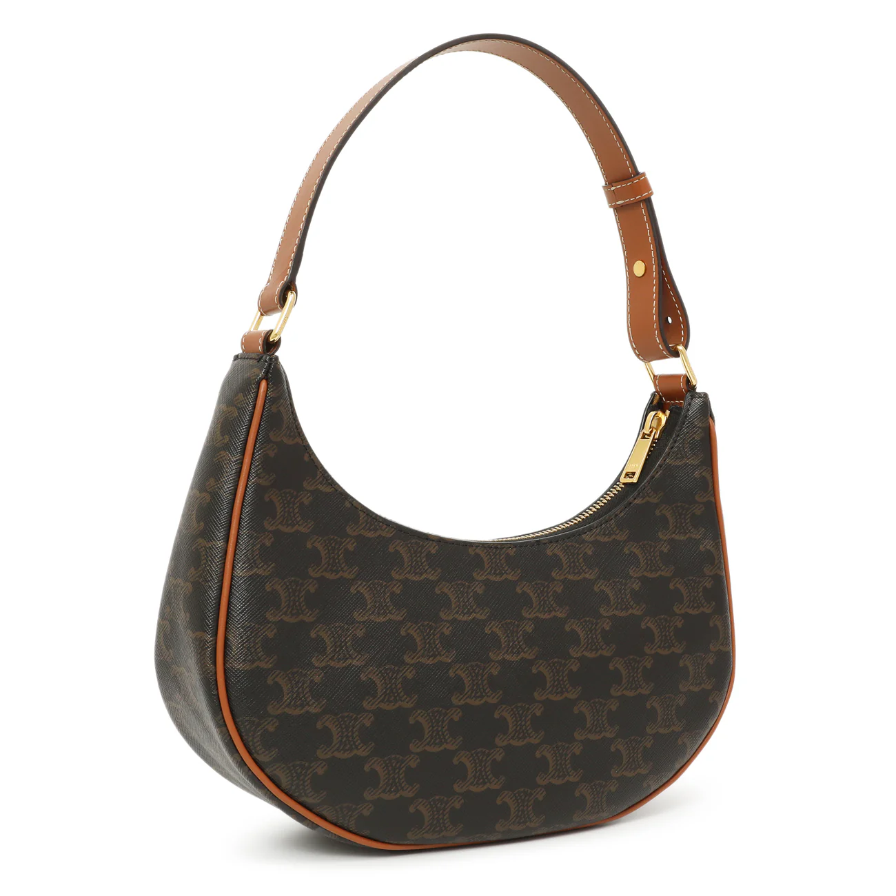Celine Tan Triomphe Canvas Calfskin Ava Shoulder Bag - Image 2