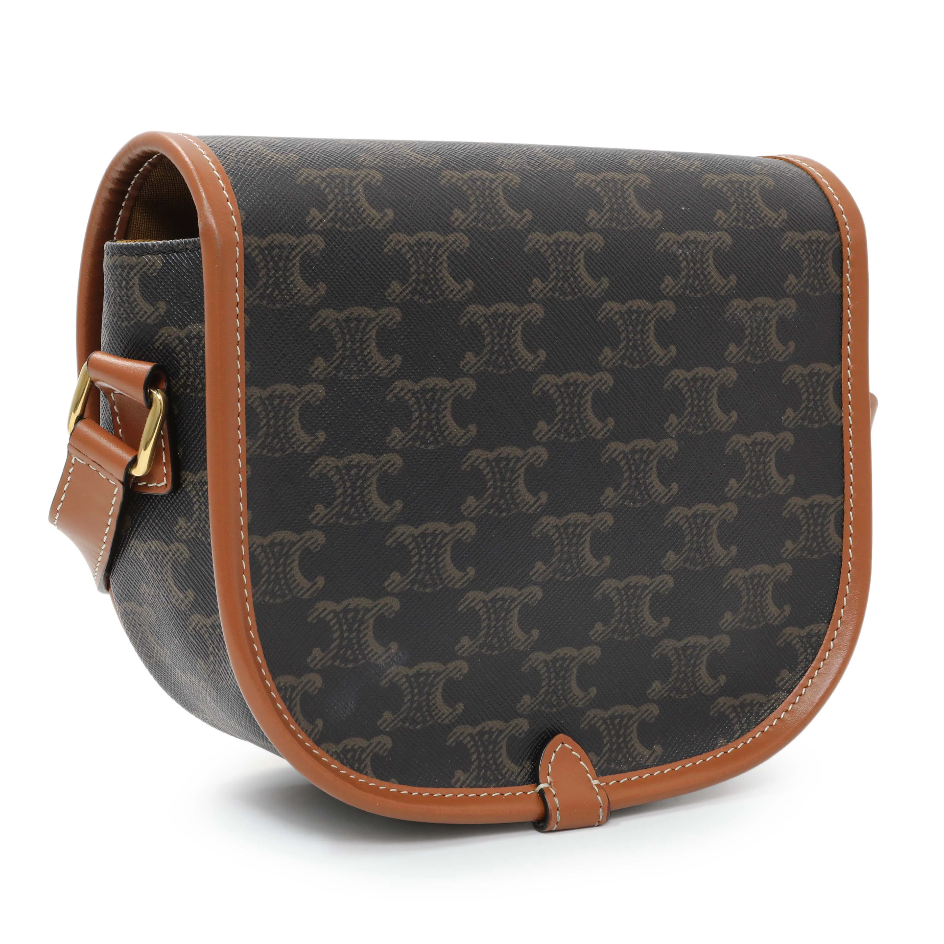 Celine Tan Triomphe Canvas Medium Folco Bag - Image 2