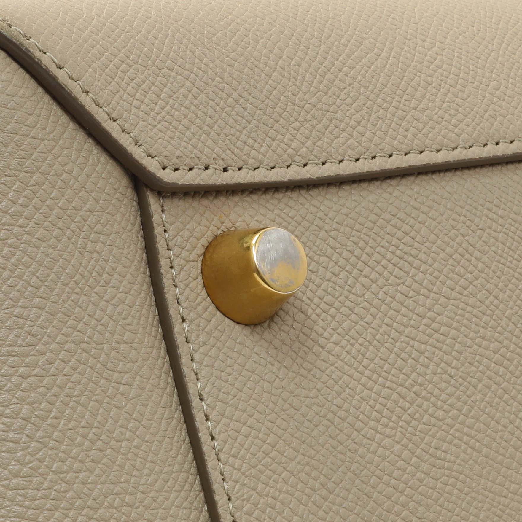 Celine Taupe Grained Calfskin Mini Belt Bag - Image 12