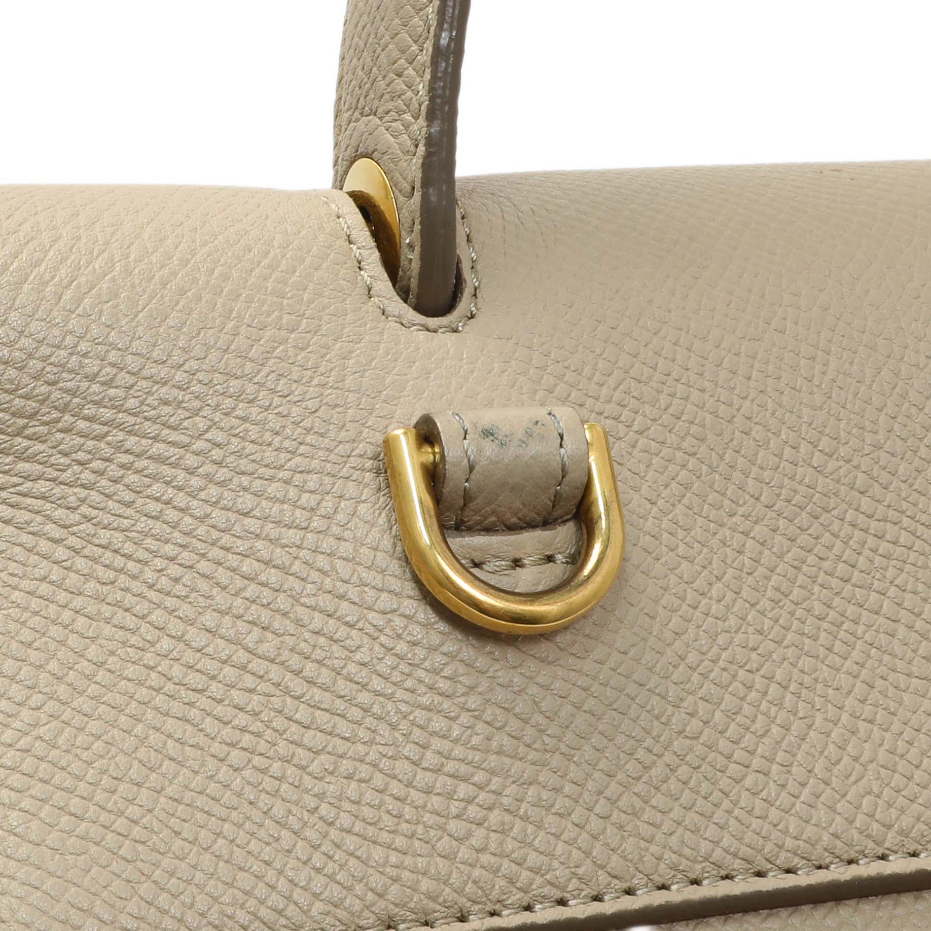 Celine Taupe Grained Calfskin Mini Belt Bag - Image 13