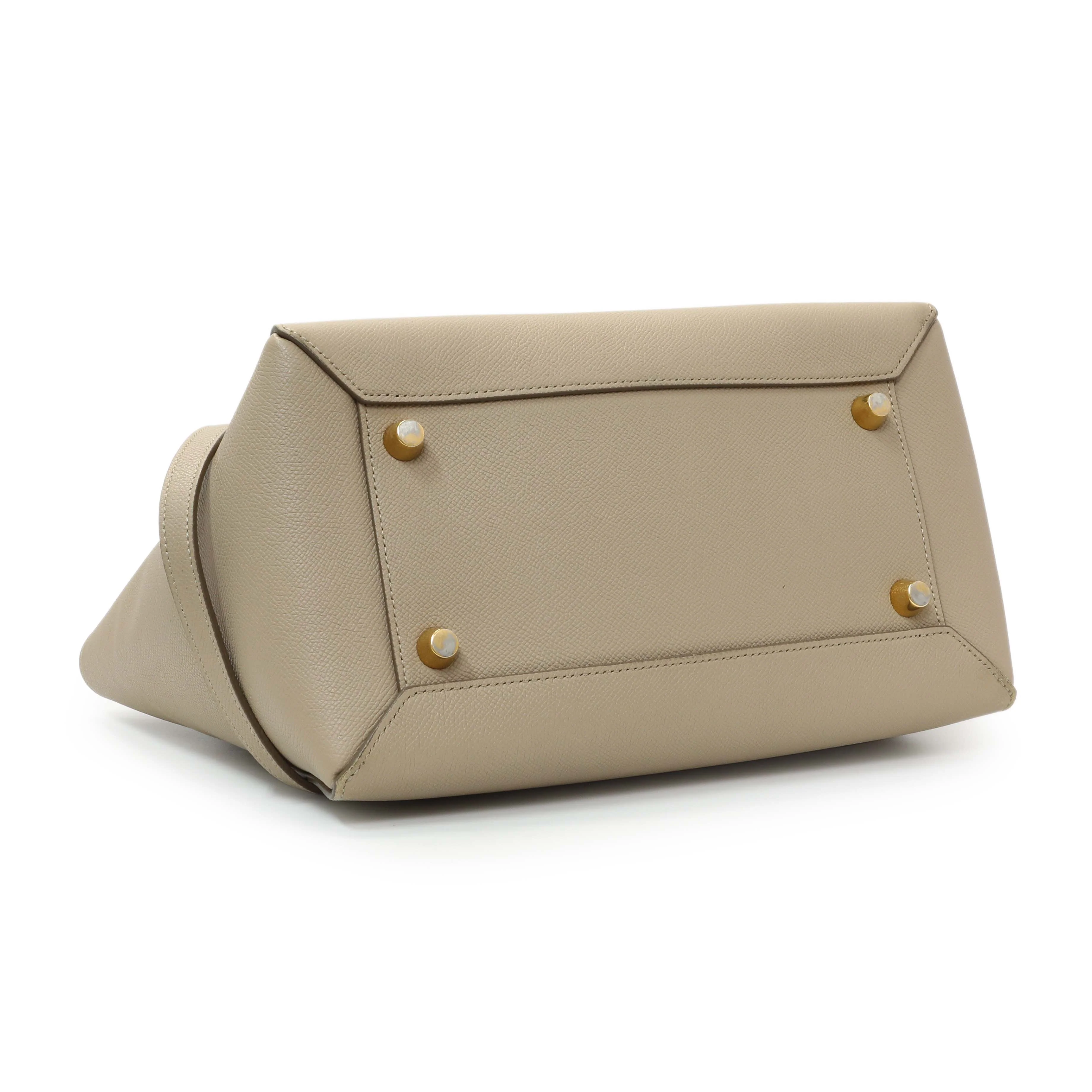 Celine Taupe Grained Calfskin Mini Belt Bag - Image 3