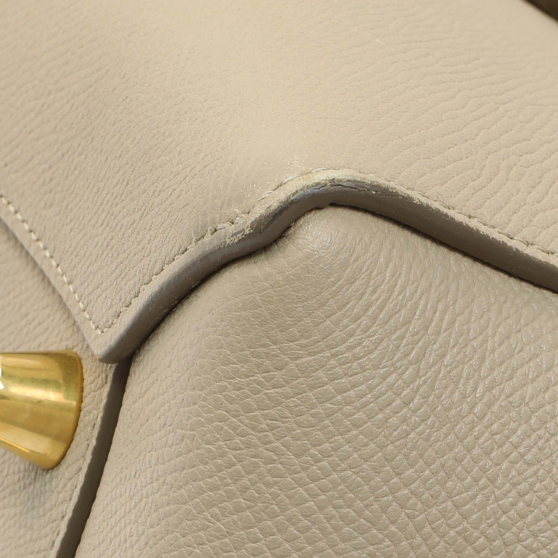 Celine Taupe Grained Calfskin Mini Belt Bag - Image 5