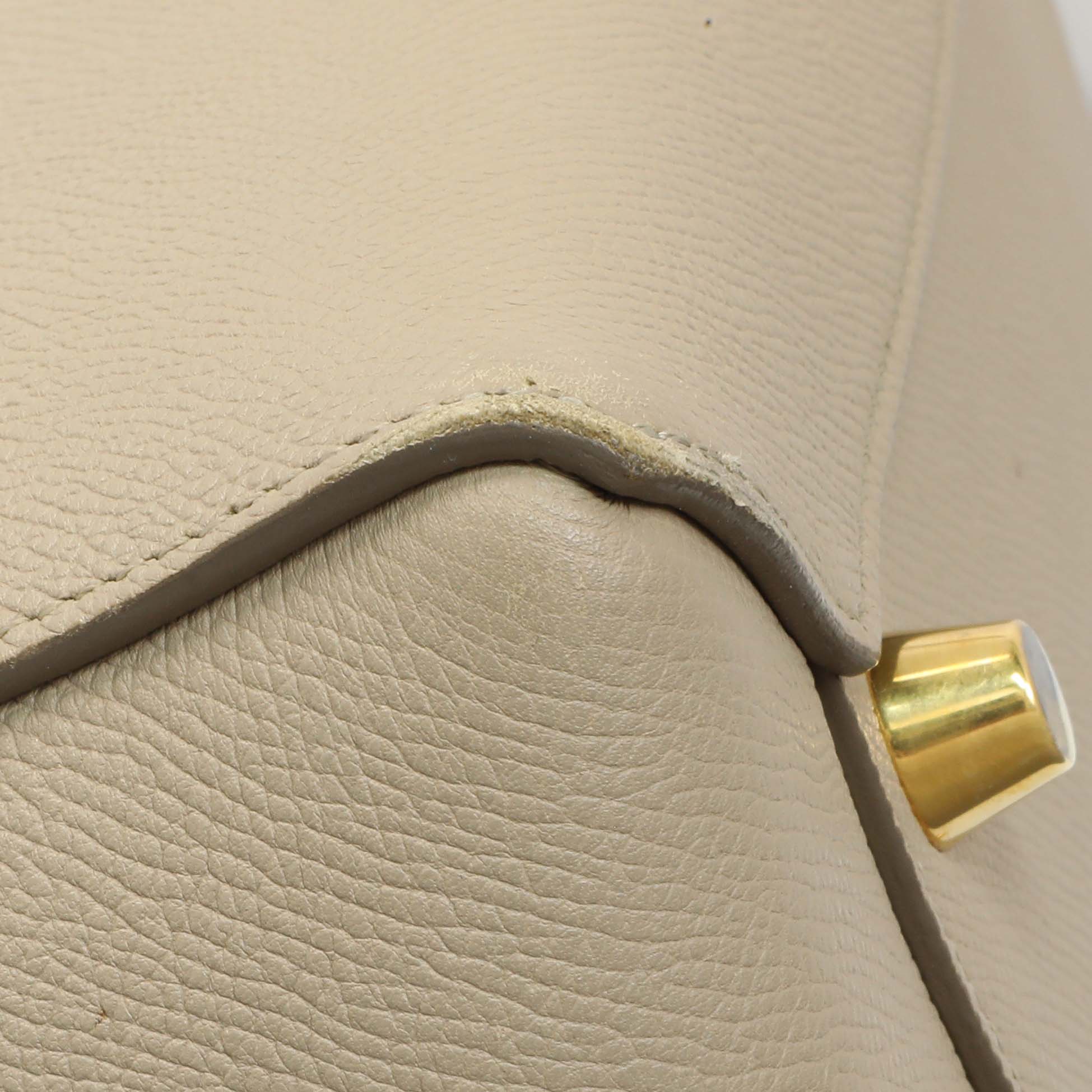Celine Taupe Grained Calfskin Mini Belt Bag - Image 6