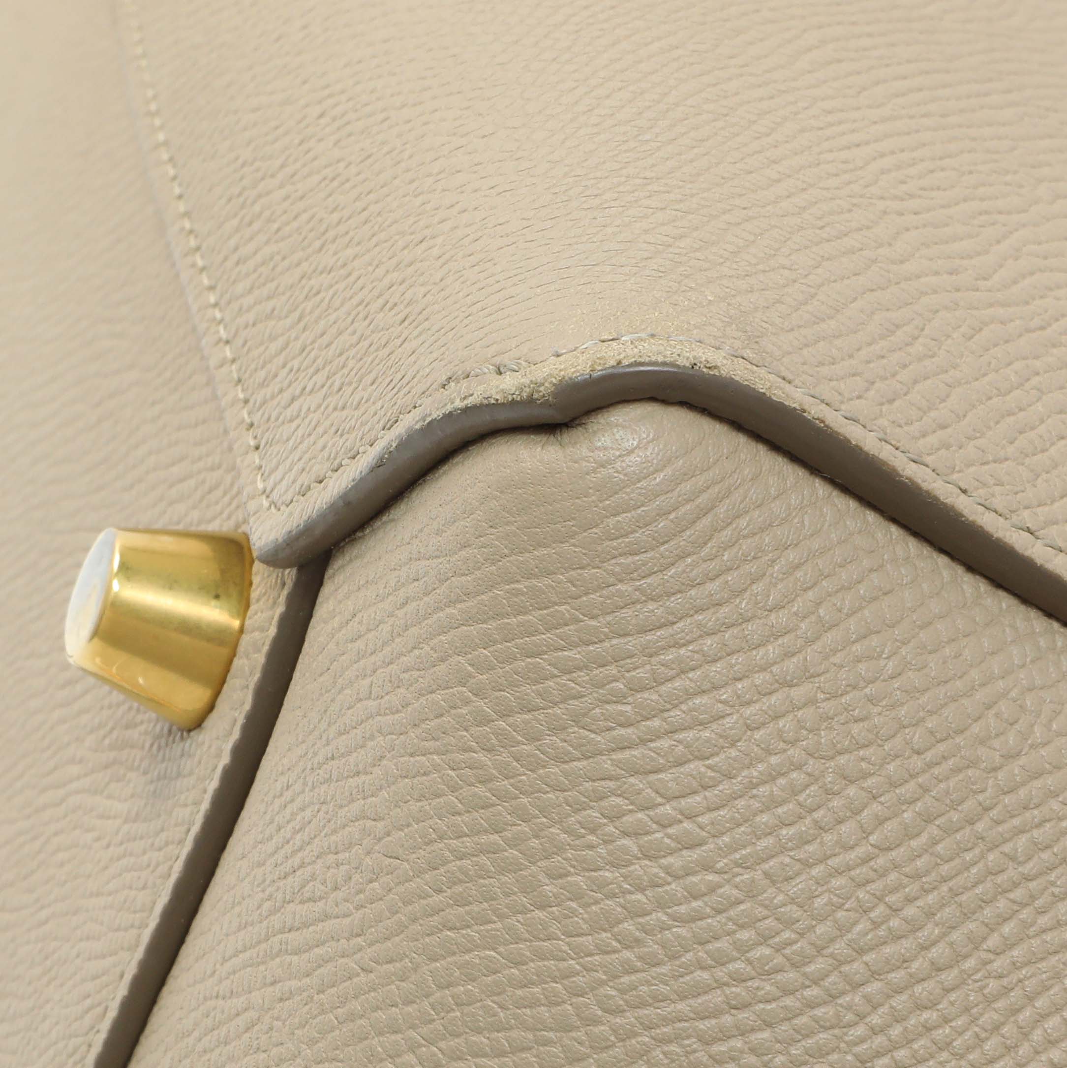 Celine Taupe Grained Calfskin Mini Belt Bag - Image 7