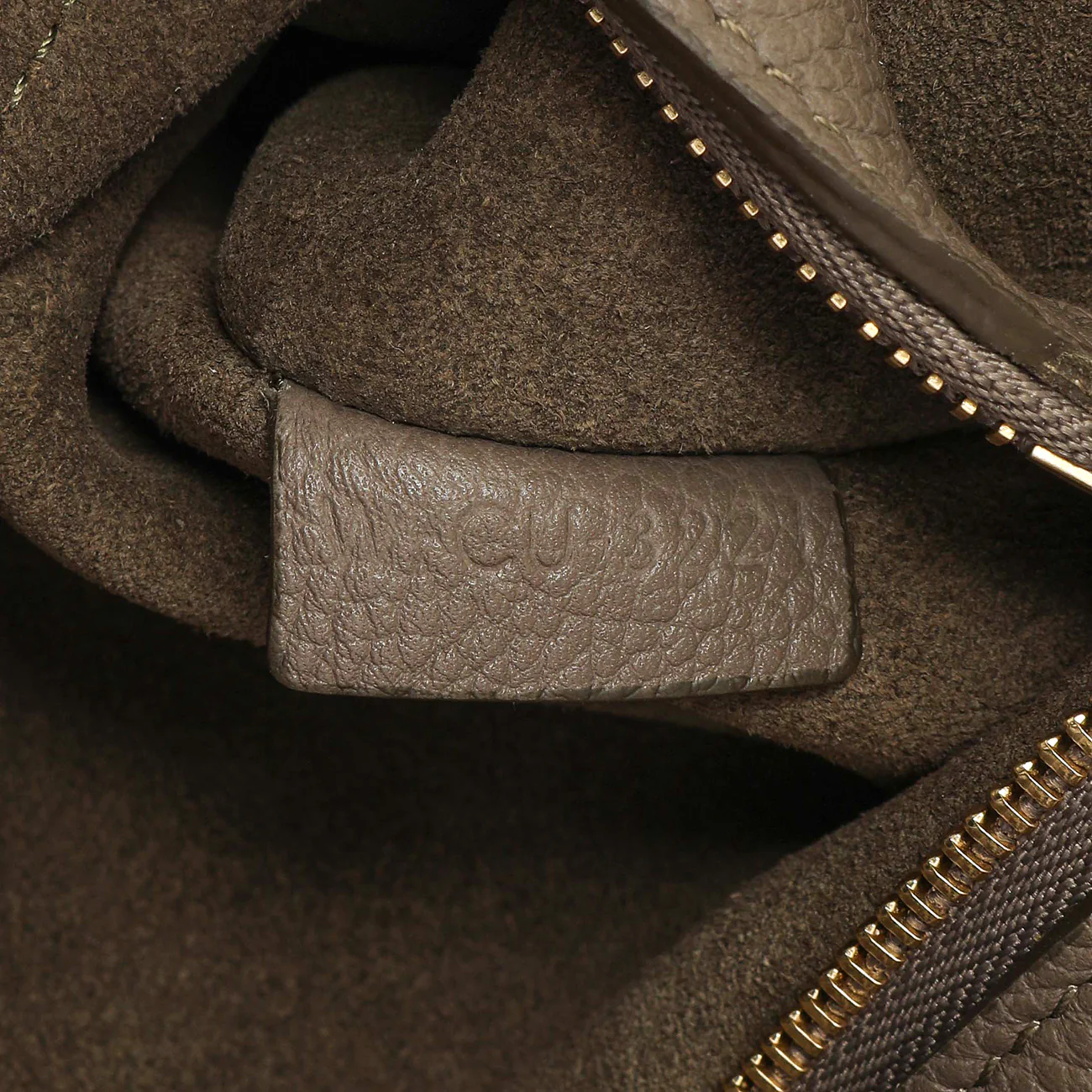 Celine Taupe Soft Grained Calfskin Small Belt Cabas Phantom - Image 6