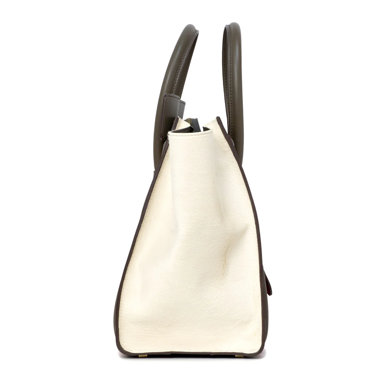 Celine Tri Color Calf Hair & Leather Mini Luggage Tote - Image 2