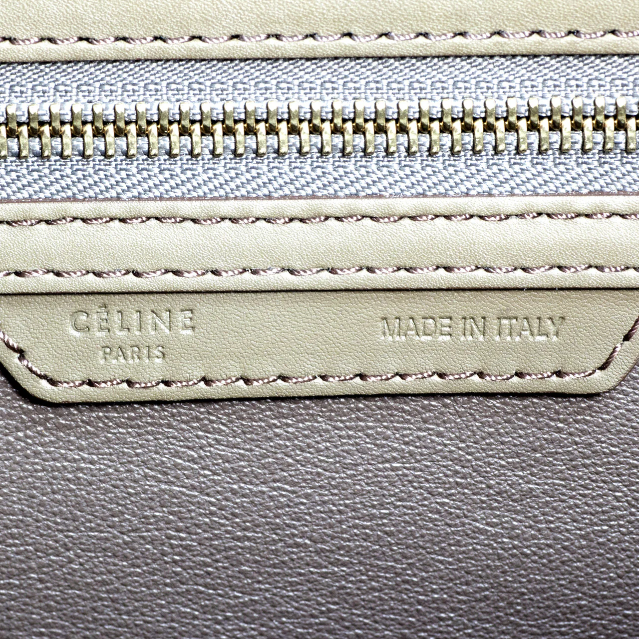 Celine Tri Color Calf Hair & Leather Mini Luggage Tote - Image 4