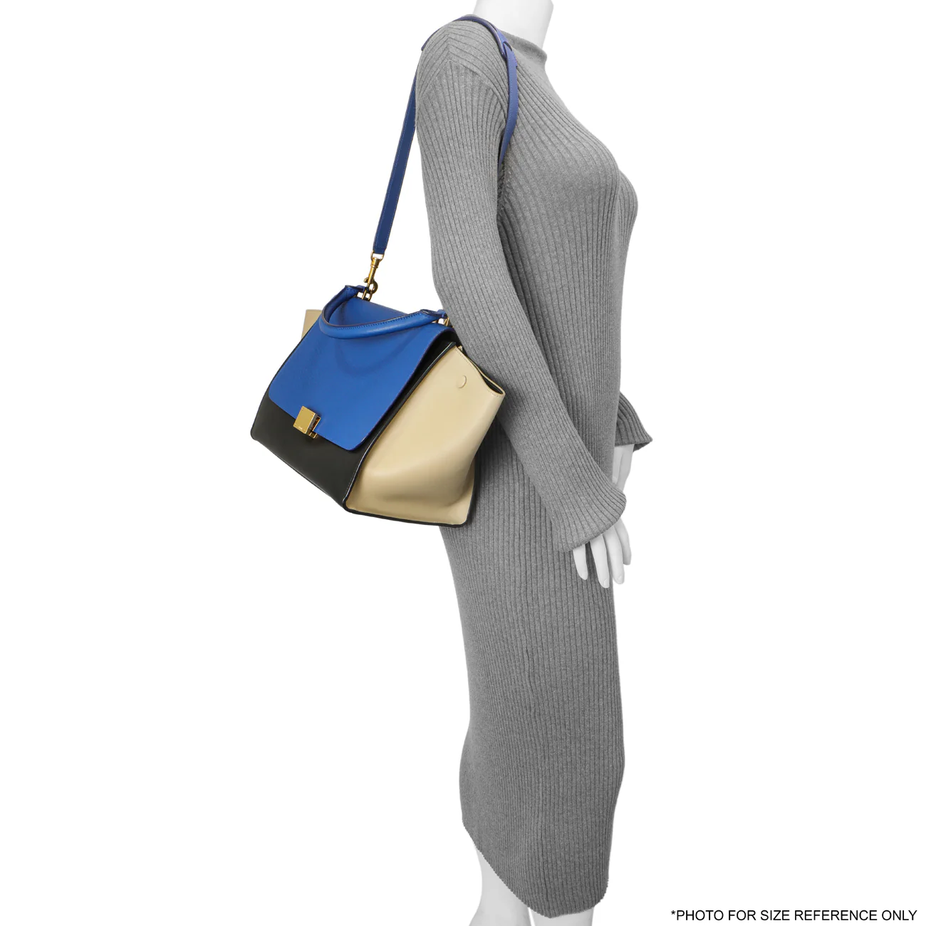 Celine Tri-Color Calfskin Medium Trapeze - Image 12