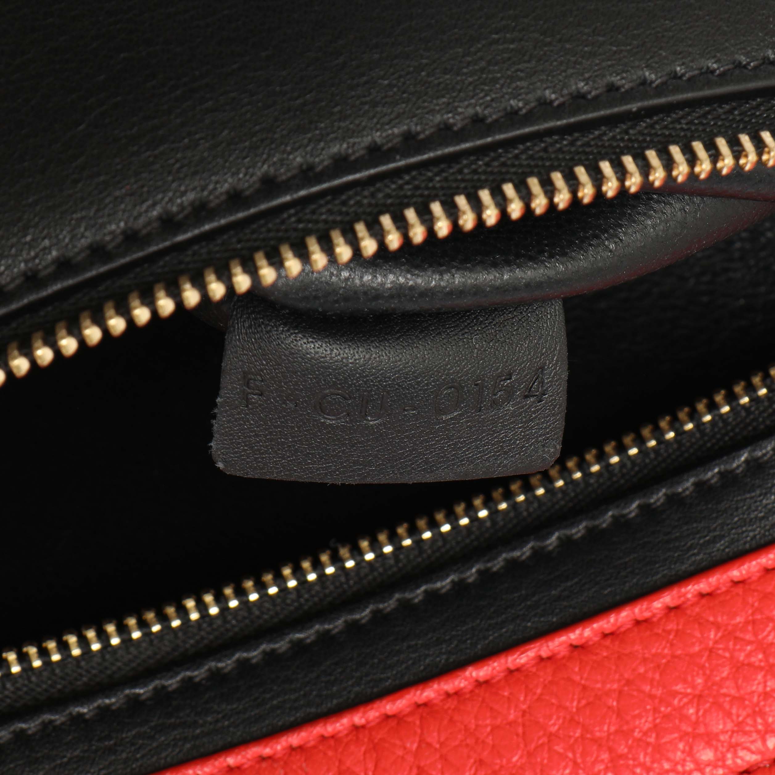 Celine Tri-Color Calfskin Suede Medium Trapeze - Image 10