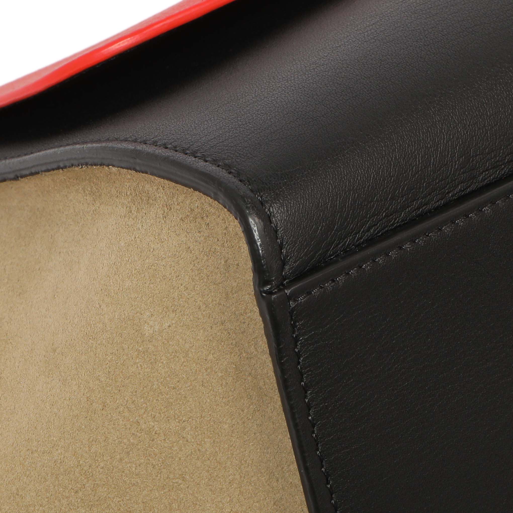 Celine Tri-Color Calfskin Suede Medium Trapeze - Image 4