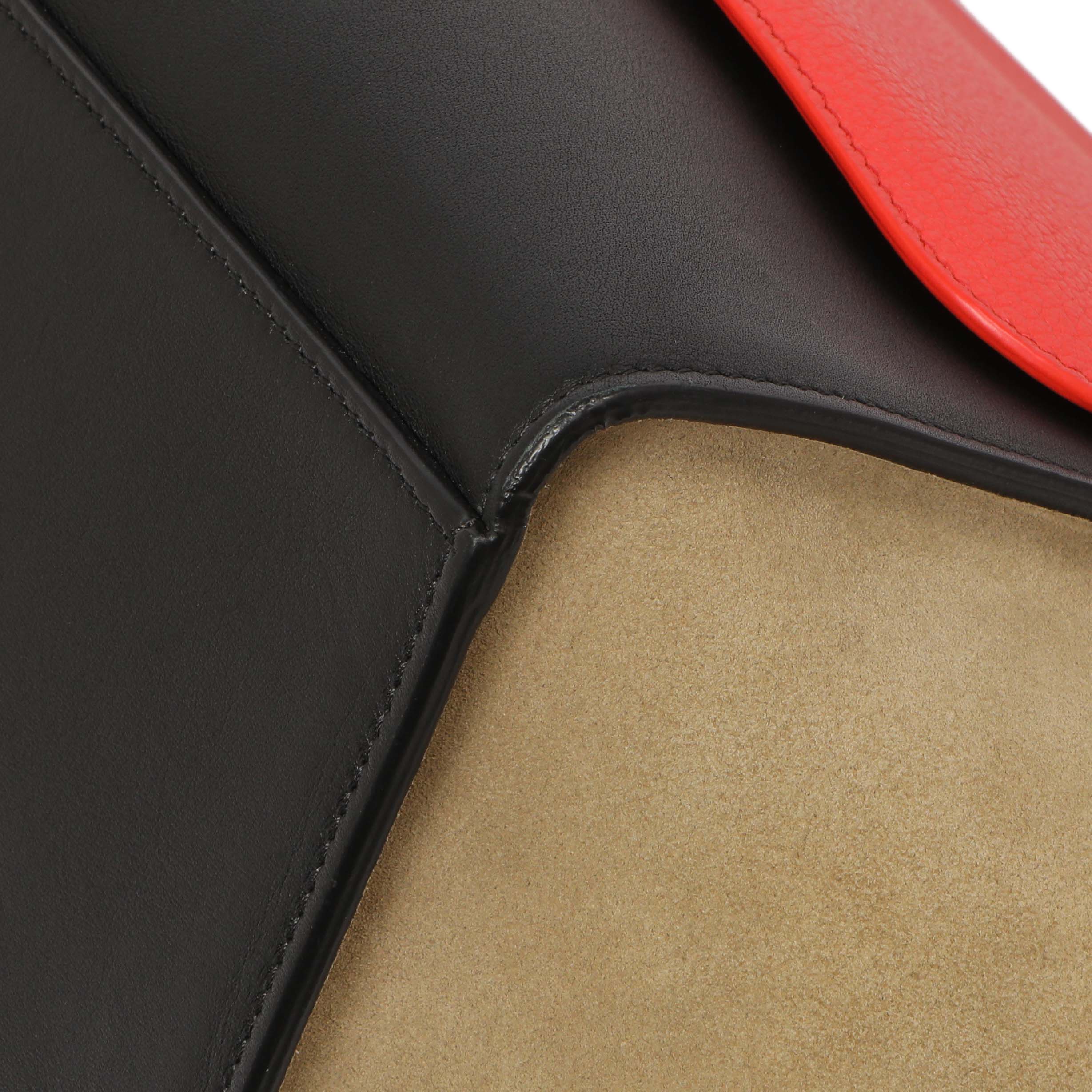 Celine Tri-Color Calfskin Suede Medium Trapeze - Image 5