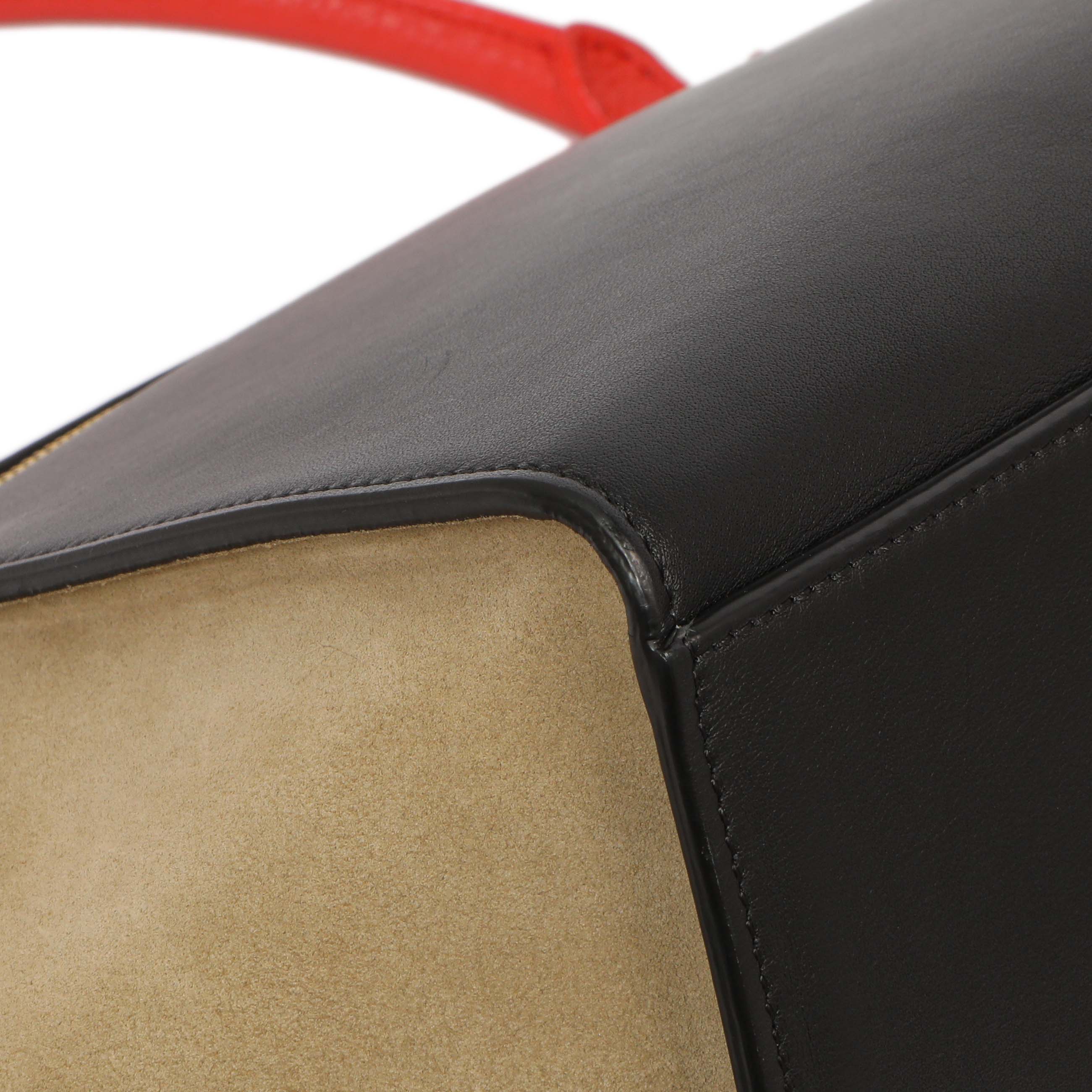 Celine Tri-Color Calfskin Suede Medium Trapeze - Image 6