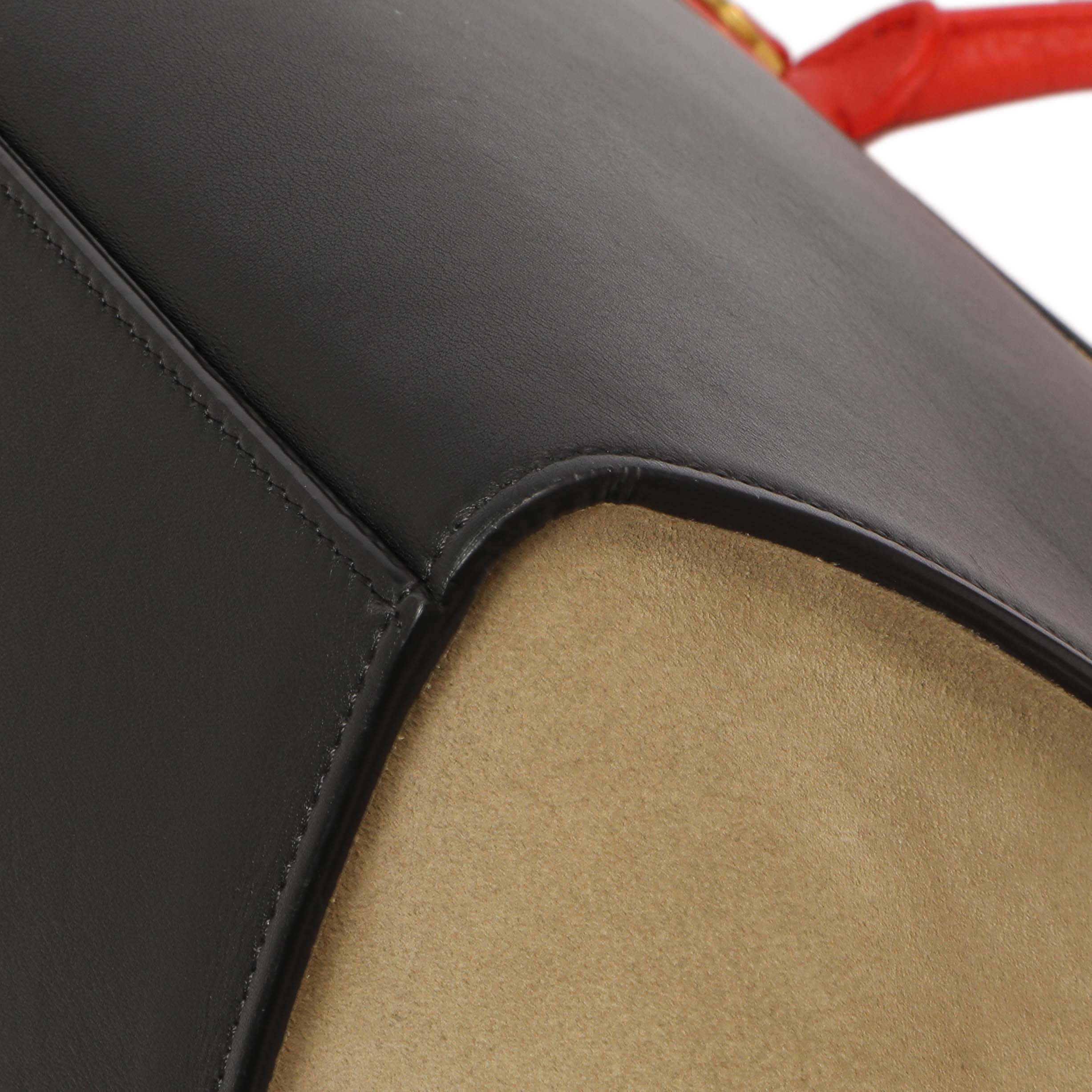 Celine Tri-Color Calfskin Suede Medium Trapeze - Image 7