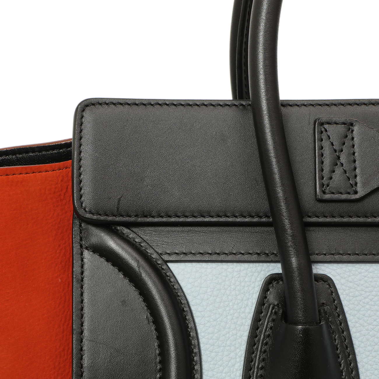 Celine Tricolor Calfskin Micro Luggage Tote - Image 10