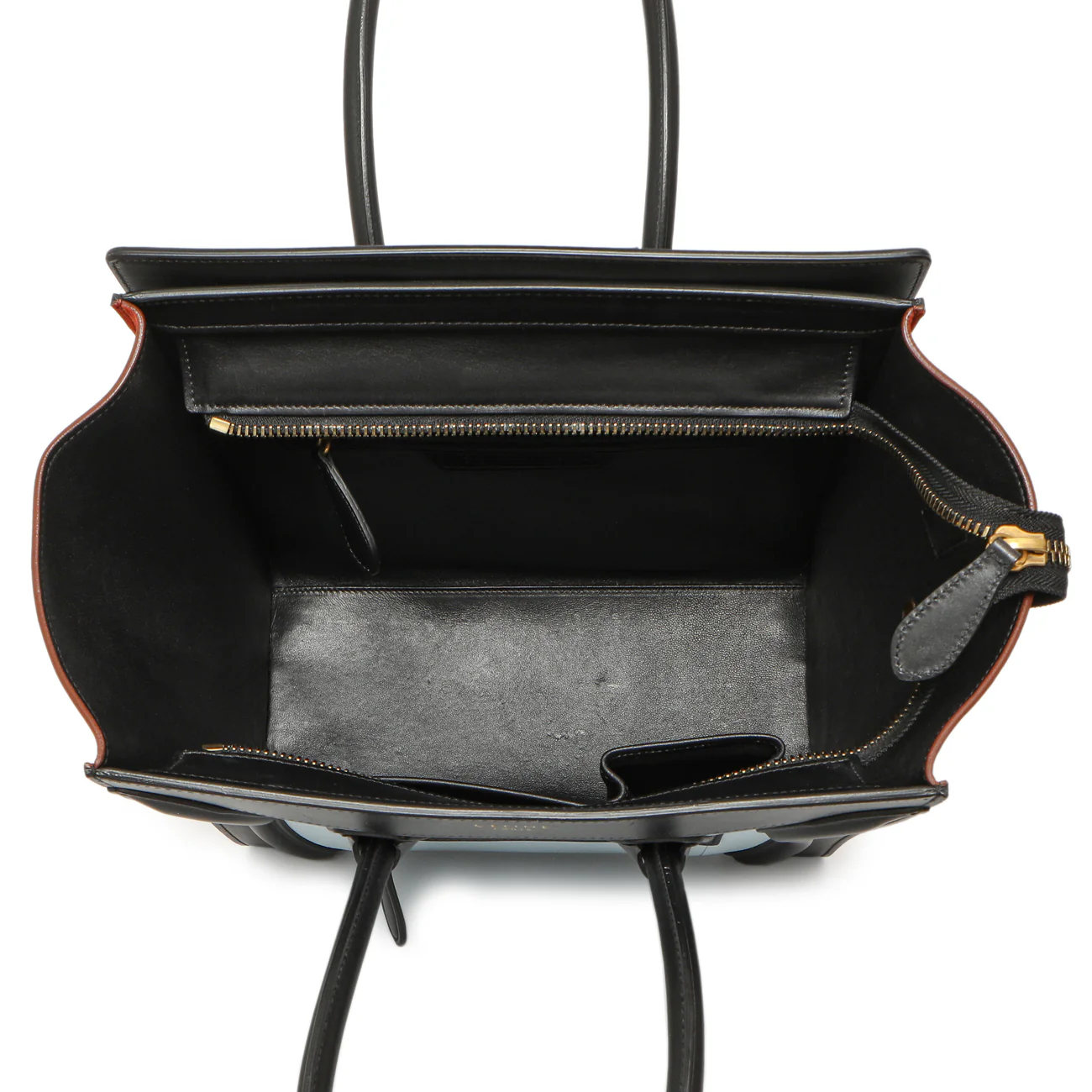 Celine Tricolor Calfskin Micro Luggage Tote - Image 4