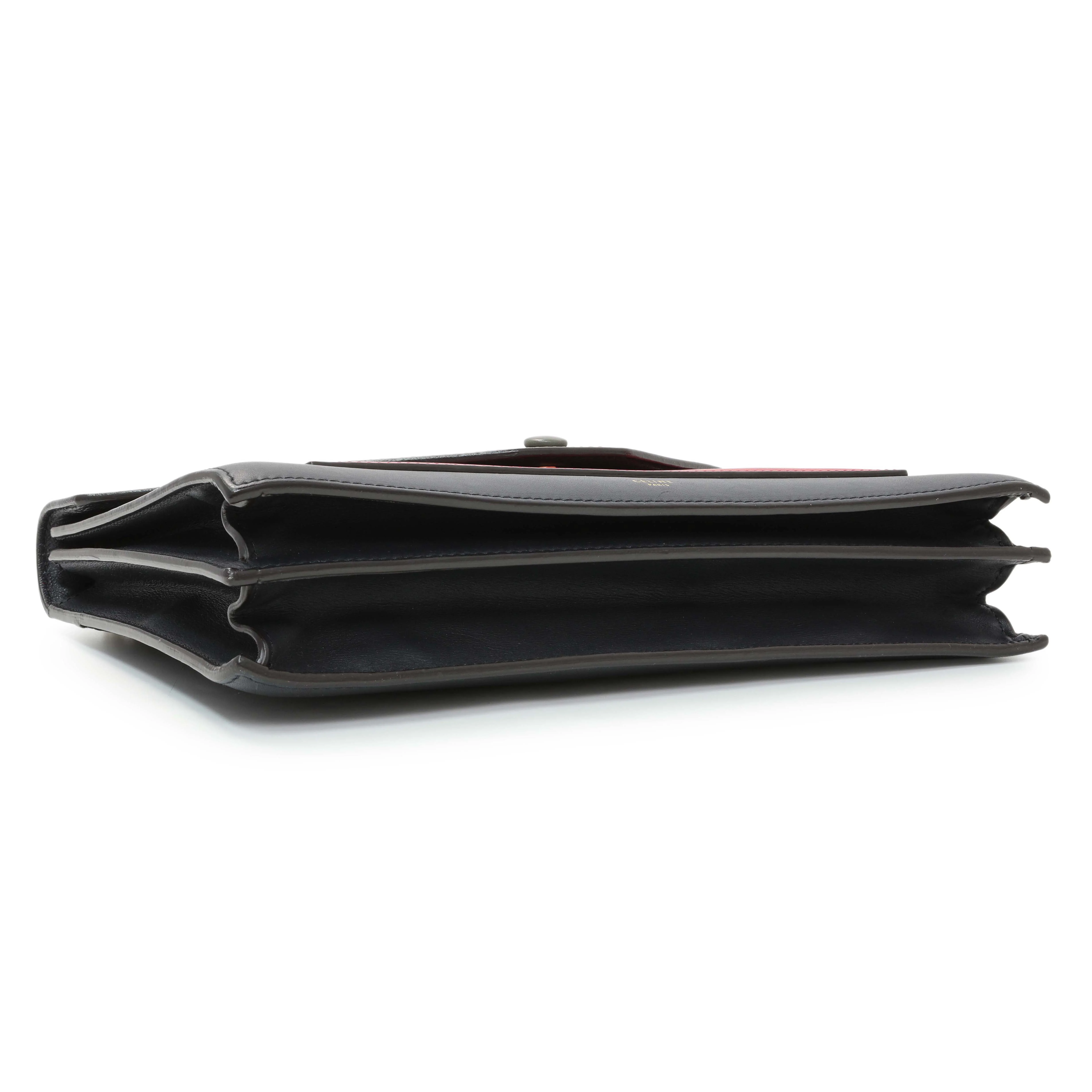 Celine Tricolor Calfskin Pocket Envelope Shoulder Bag - Image 3