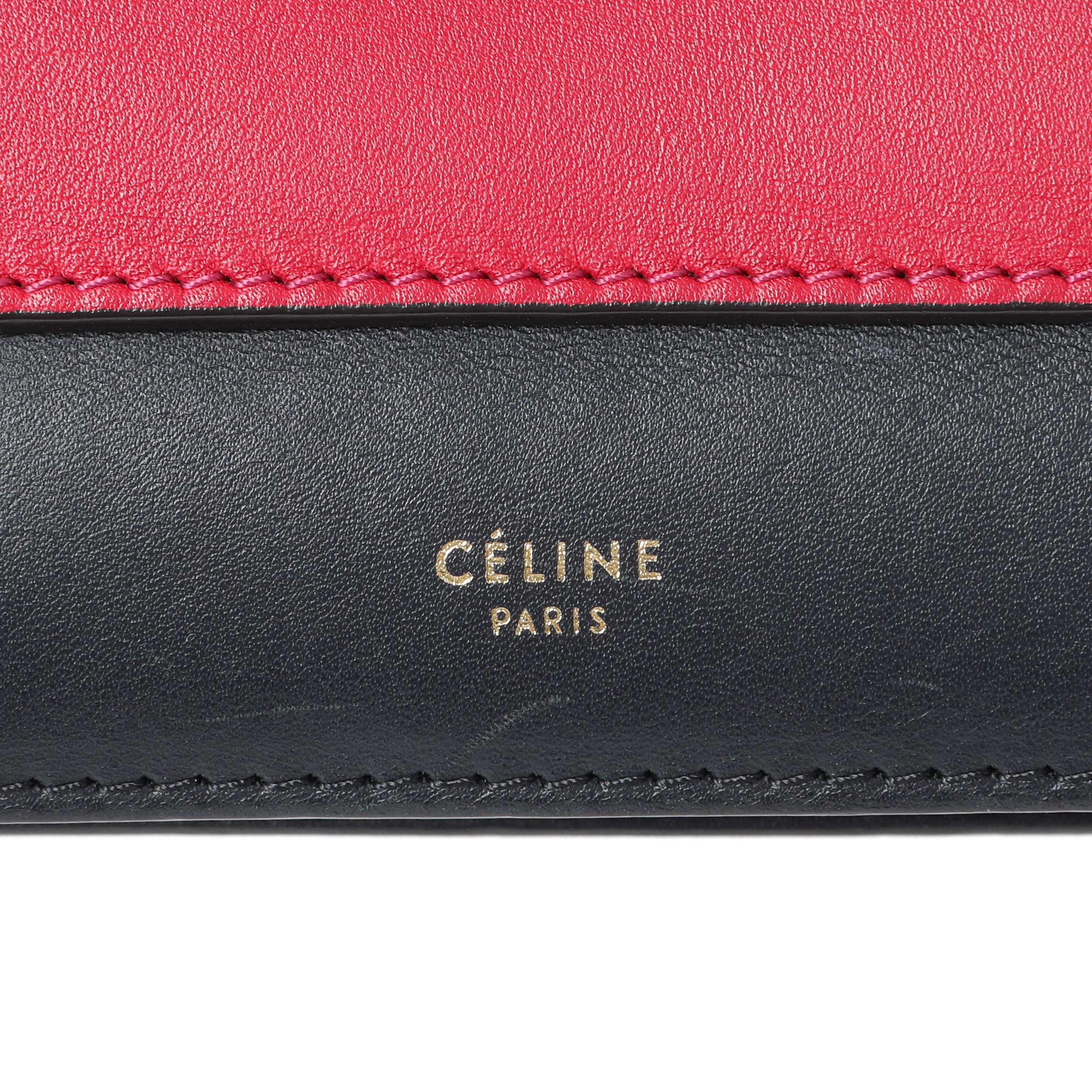 Celine Tricolor Calfskin Pocket Envelope Shoulder Bag - Image 9