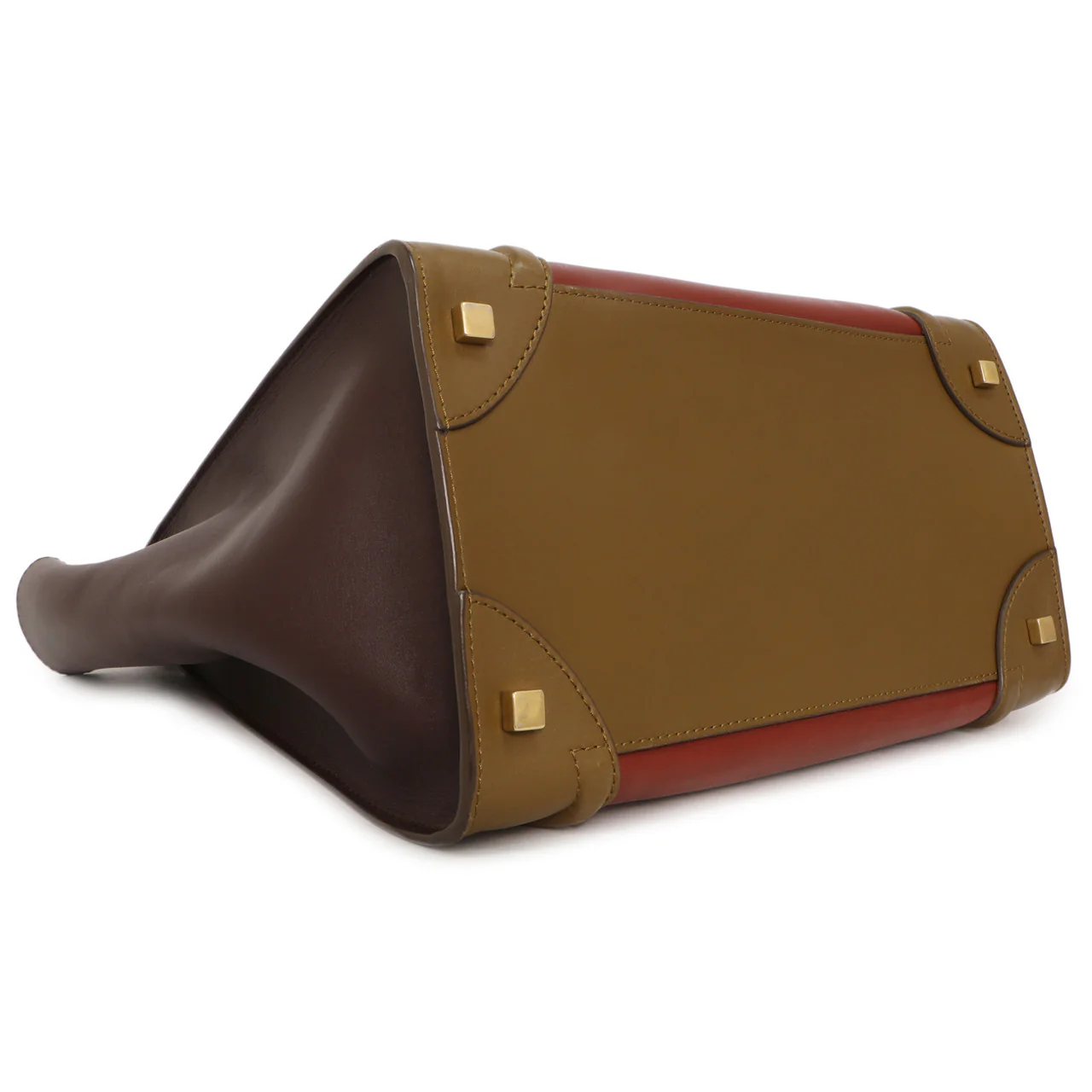 Celine Tricolor Smooth Calfskin Mini Luggage Tote - Image 3