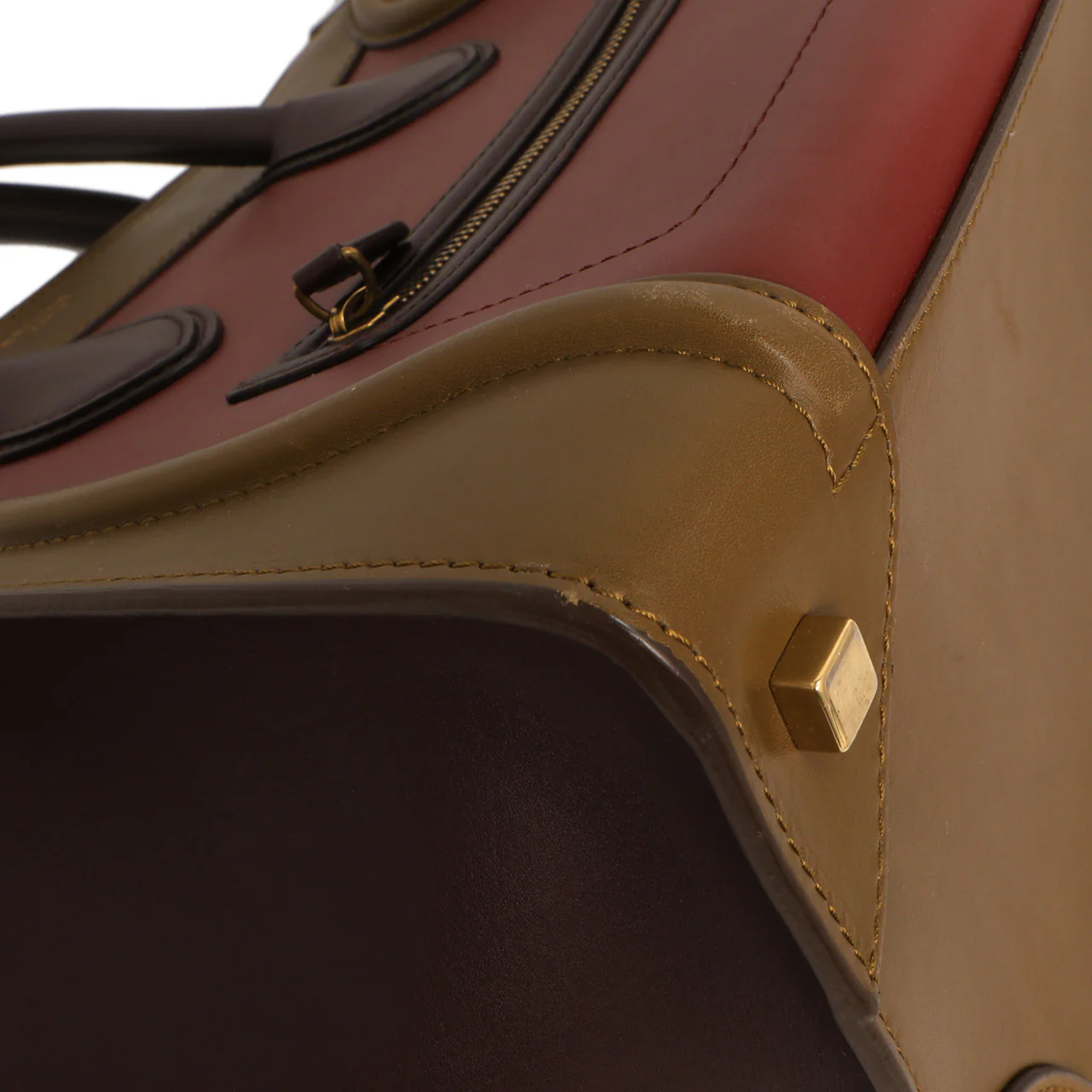 Celine Tricolor Smooth Calfskin Mini Luggage Tote - Image 4