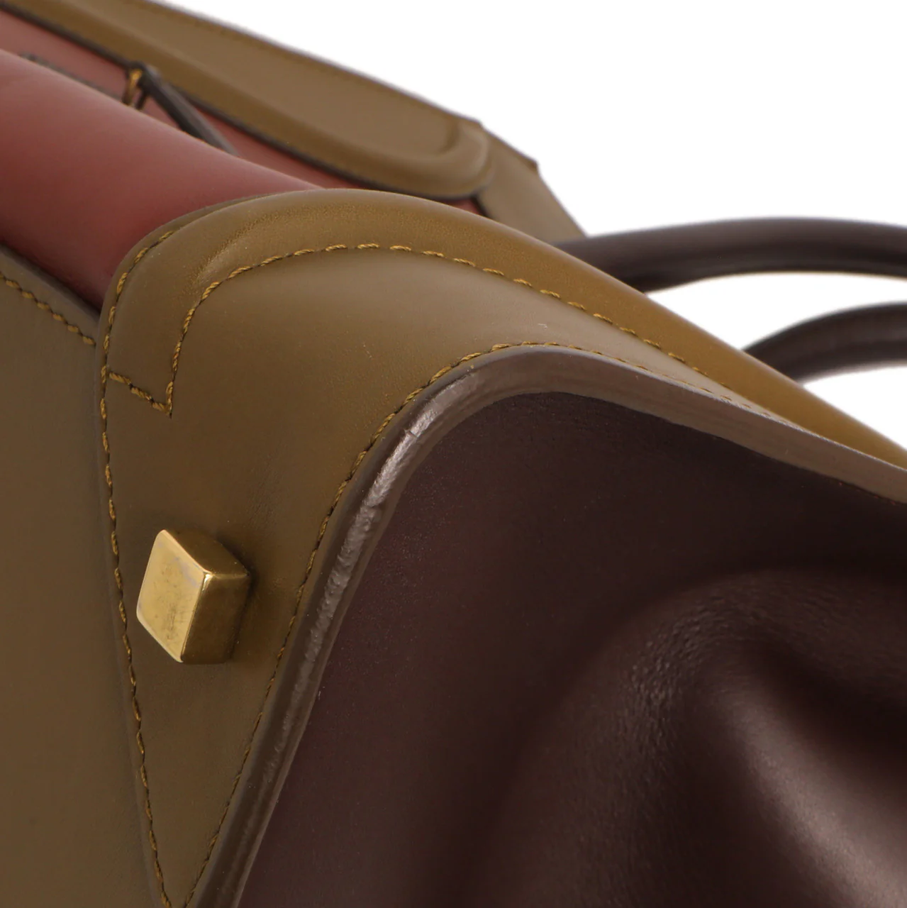 Celine Tricolor Smooth Calfskin Mini Luggage Tote - Image 5
