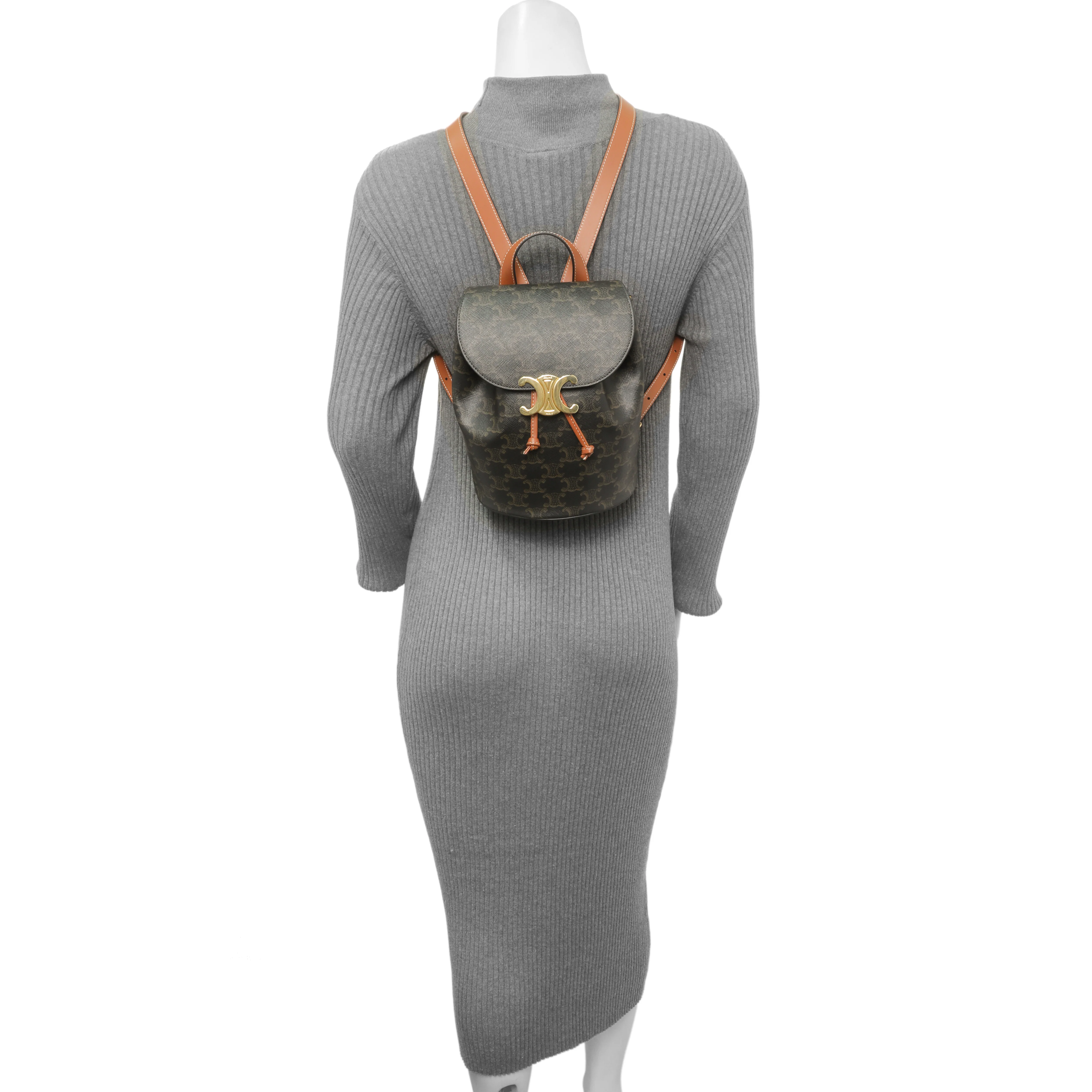 Celine Triomphe Canvas Bonnie Backpack - Image 7