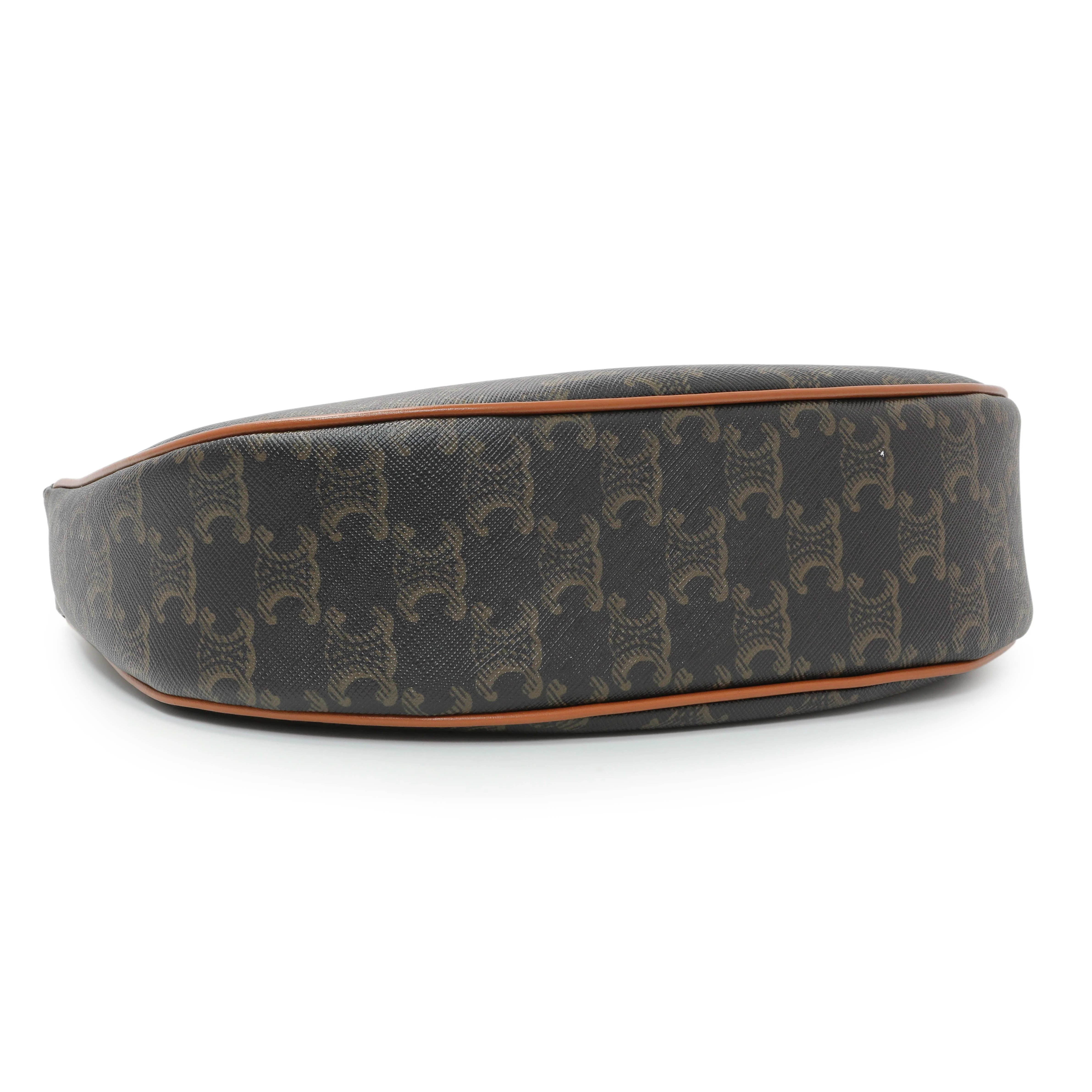 Celine Triomphe Canvas Calfskin Ava Shoulder Bag - Image 3