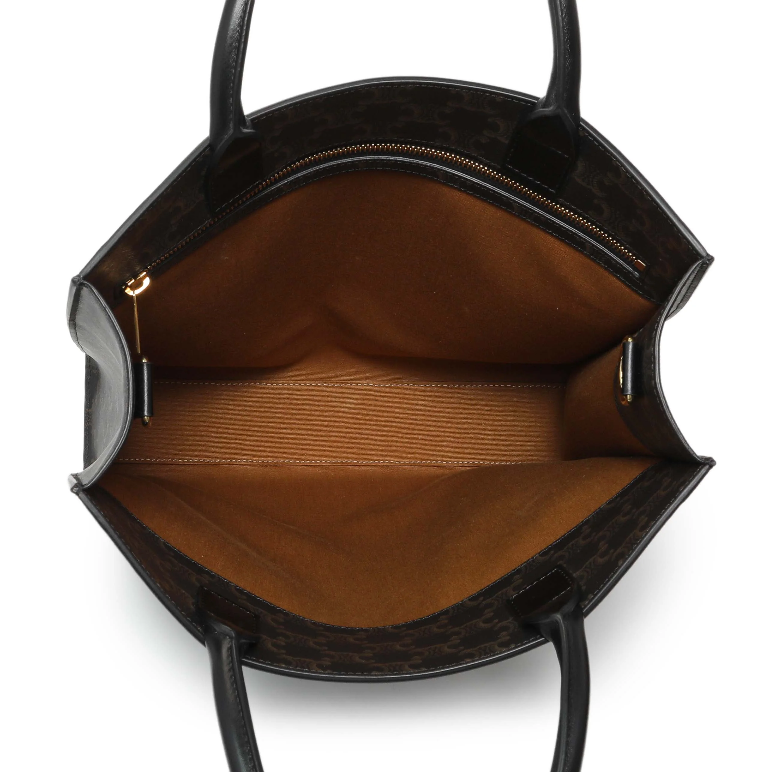 Celine Triomphe Canvas Calfskin Medium Vertical Cabas - Image 4