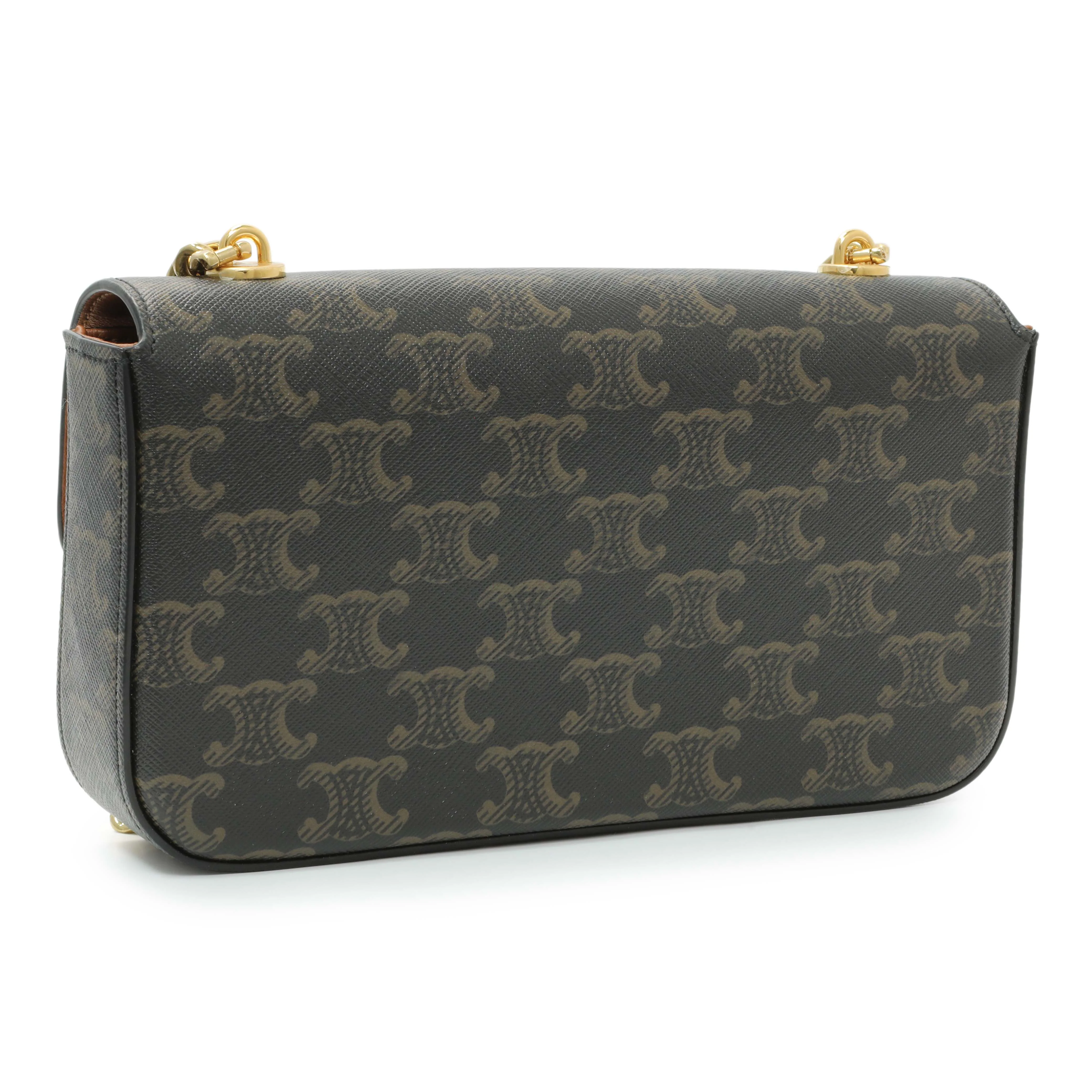 Celine Triomphe Canvas Claude Chain Shoulder Bag - Image 2