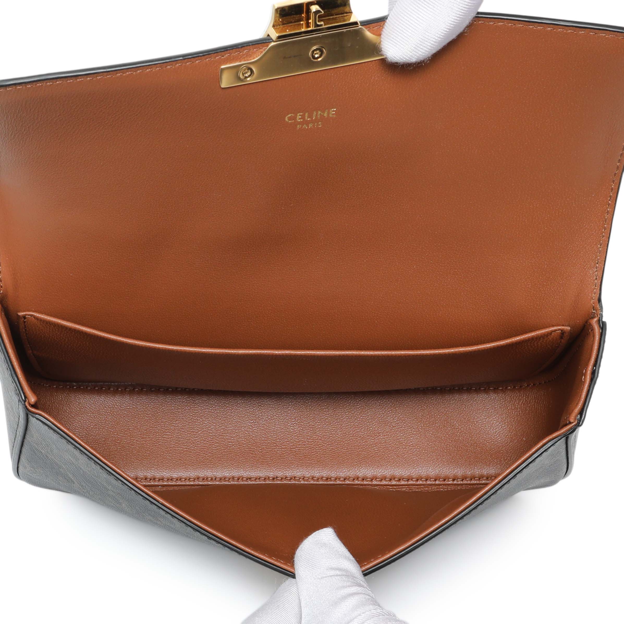 Celine Triomphe Canvas Claude Chain Shoulder Bag - Image 4