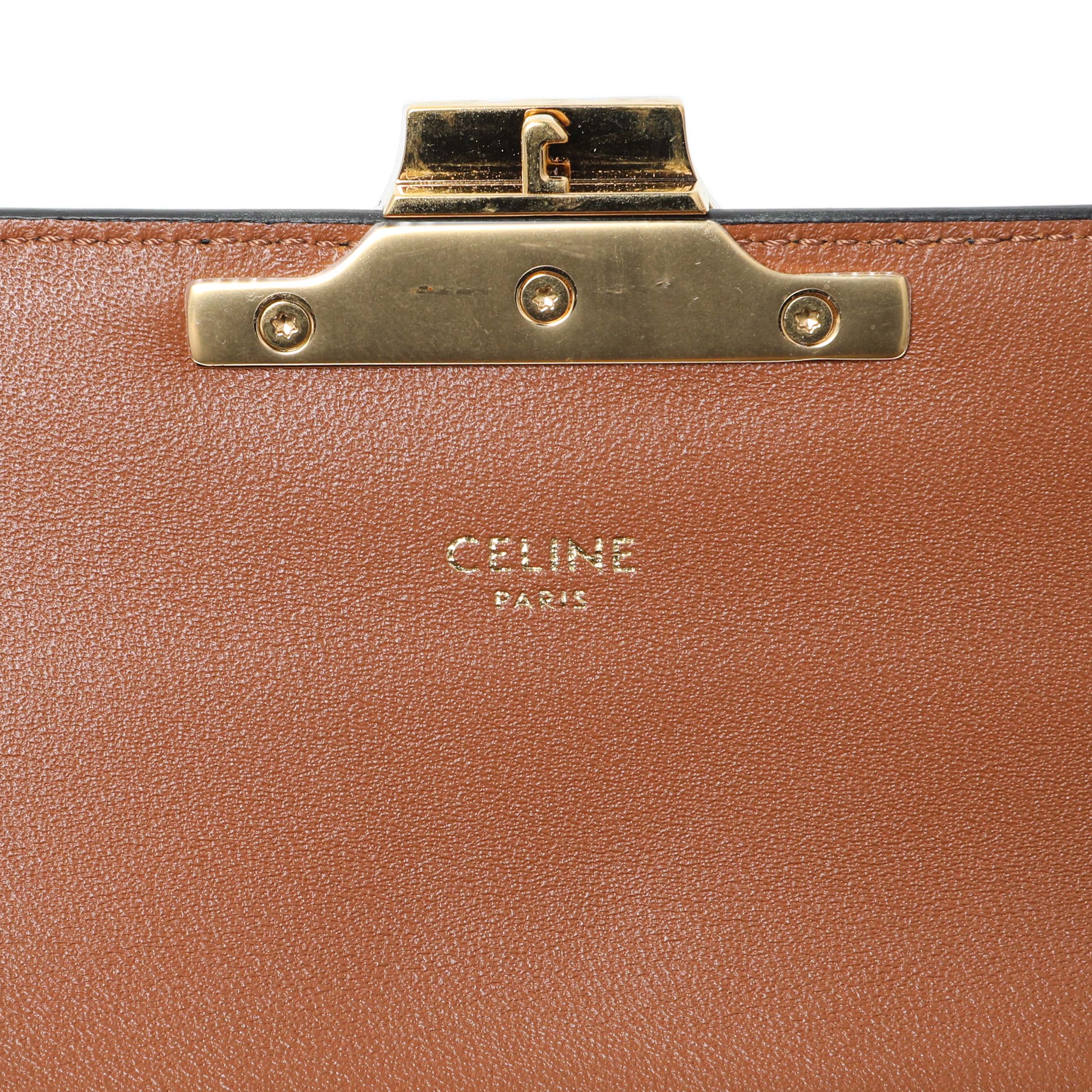 Celine Triomphe Canvas Claude Chain Shoulder Bag - Image 5