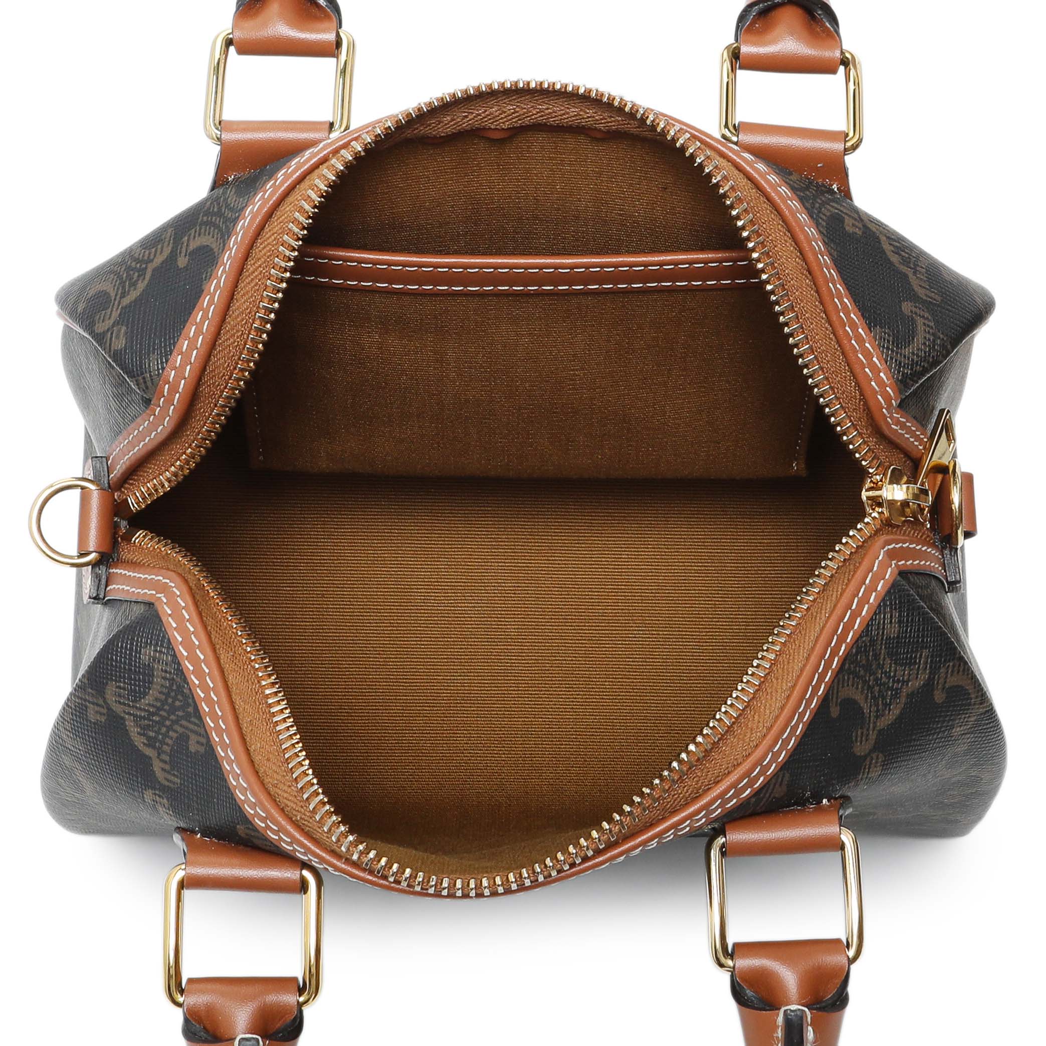 Celine Triomphe Canvas Small Boston Bag - Image 4