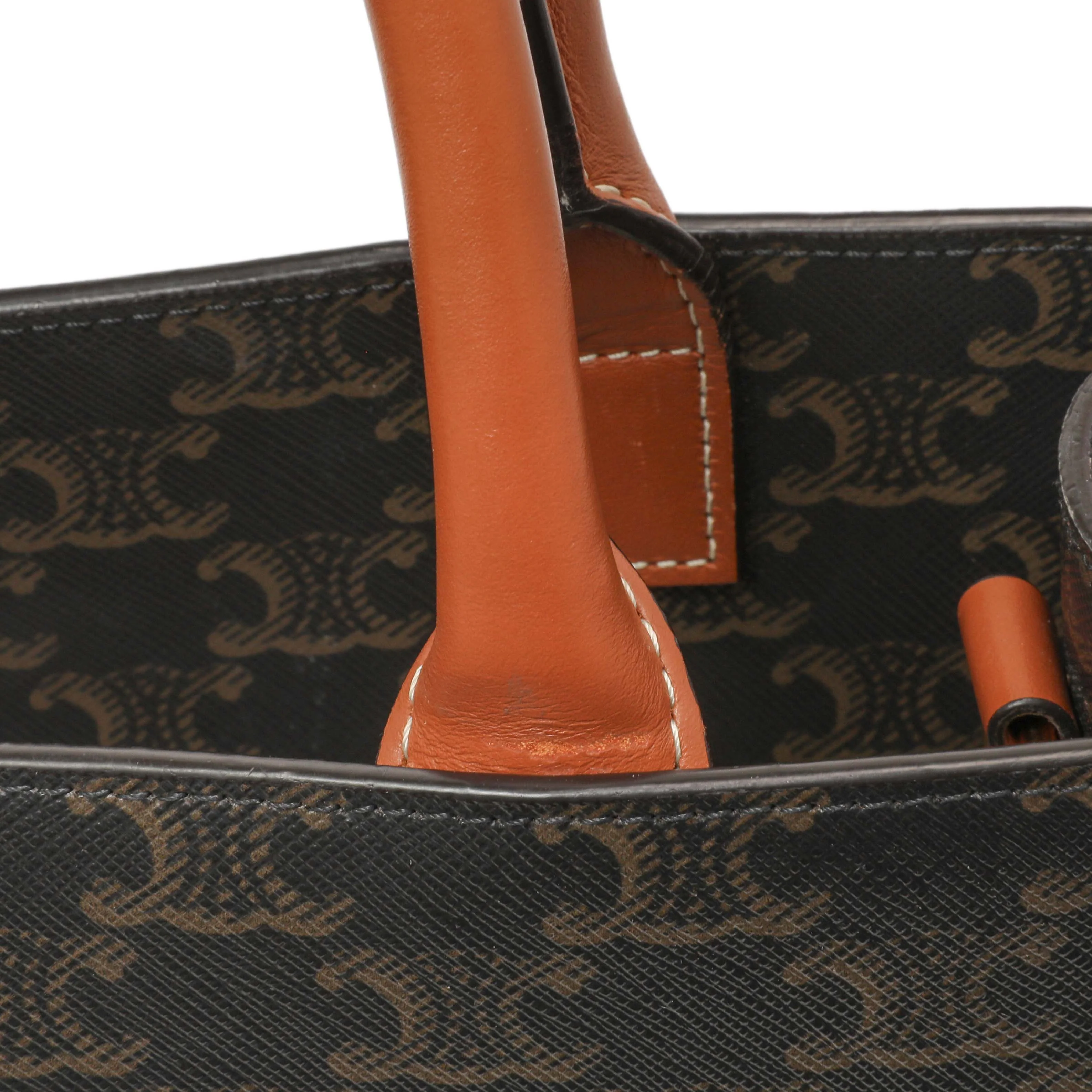 Celine Triomphe Canvas Small Vertical Cabas - Image 14