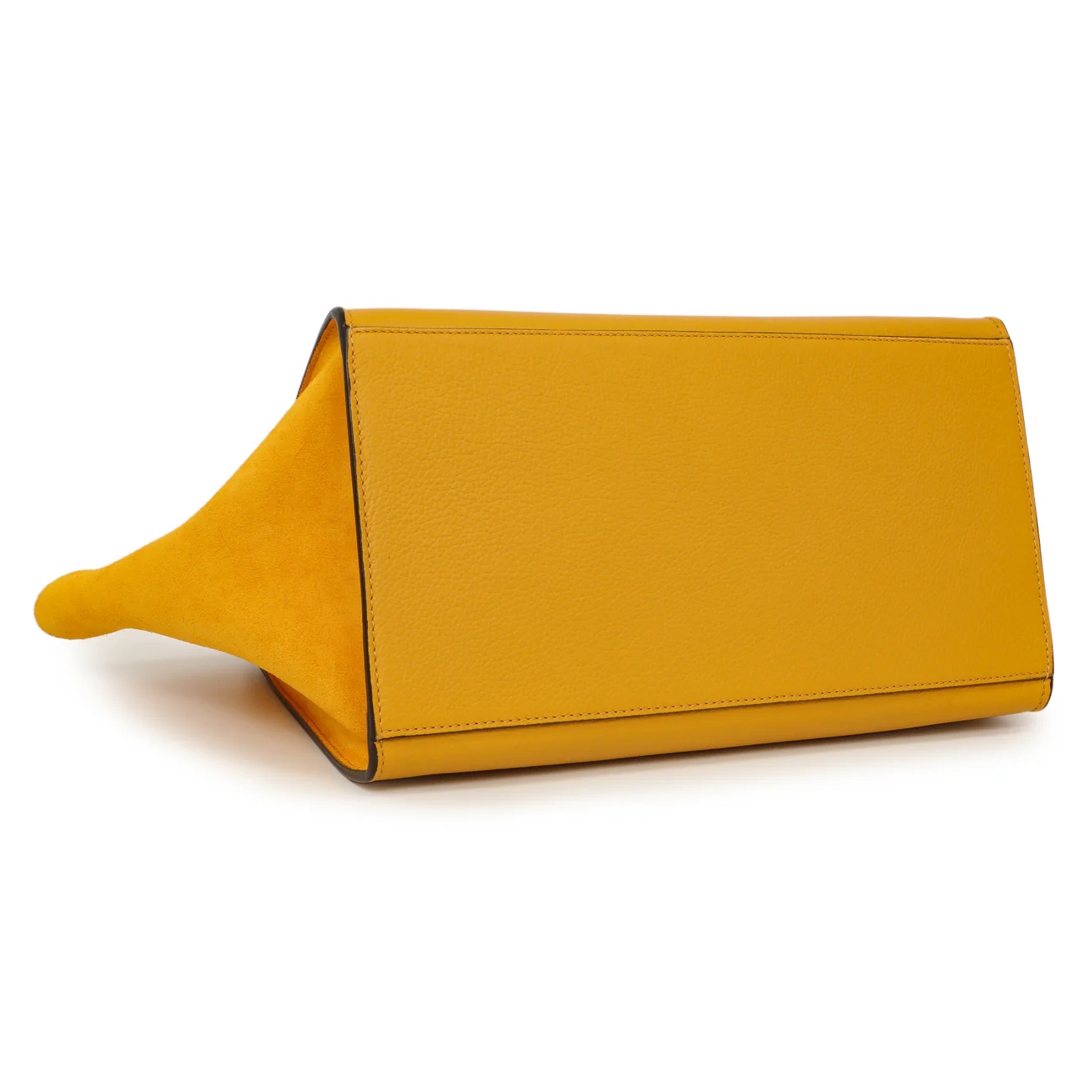 Celine Yellow Drummed Calfskin Suede Medium Trapeze - Image 3