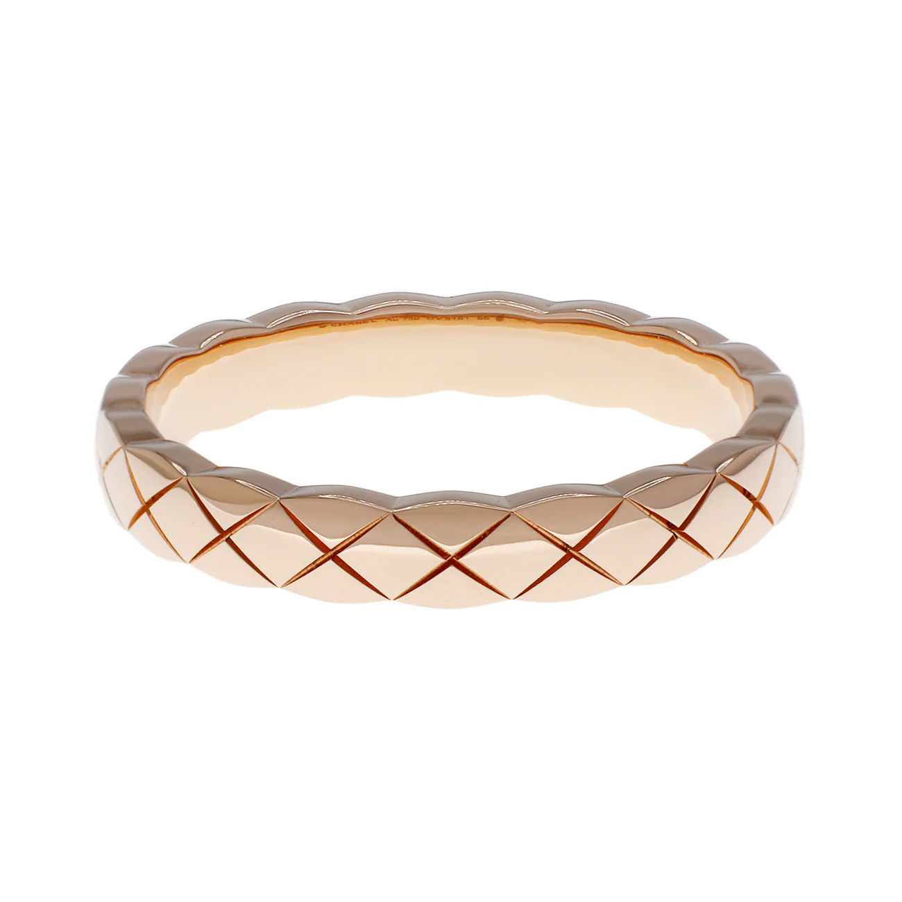 Chanel 18K Beige Gold Mini Coco Crush Ring - Image 2