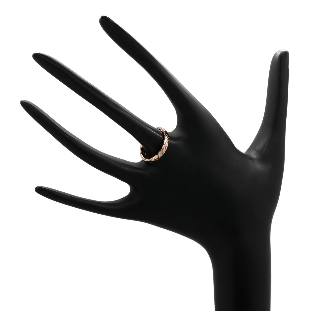 Chanel 18K Beige Gold Mini Coco Crush Ring - Image 3