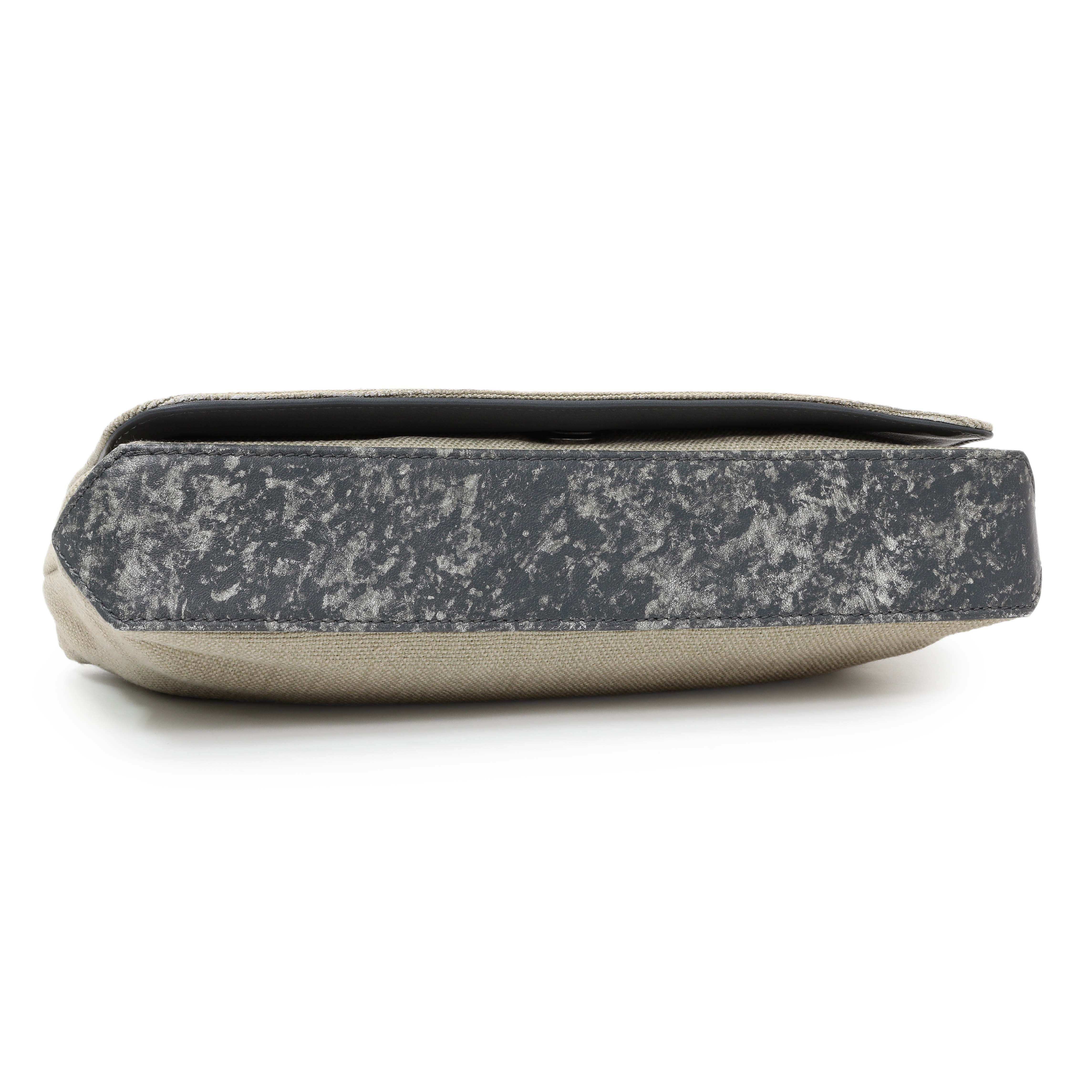 Chanel Beige Canvas Tromp L’Oeil Graffiti Oh My Boy Flap - Image 4