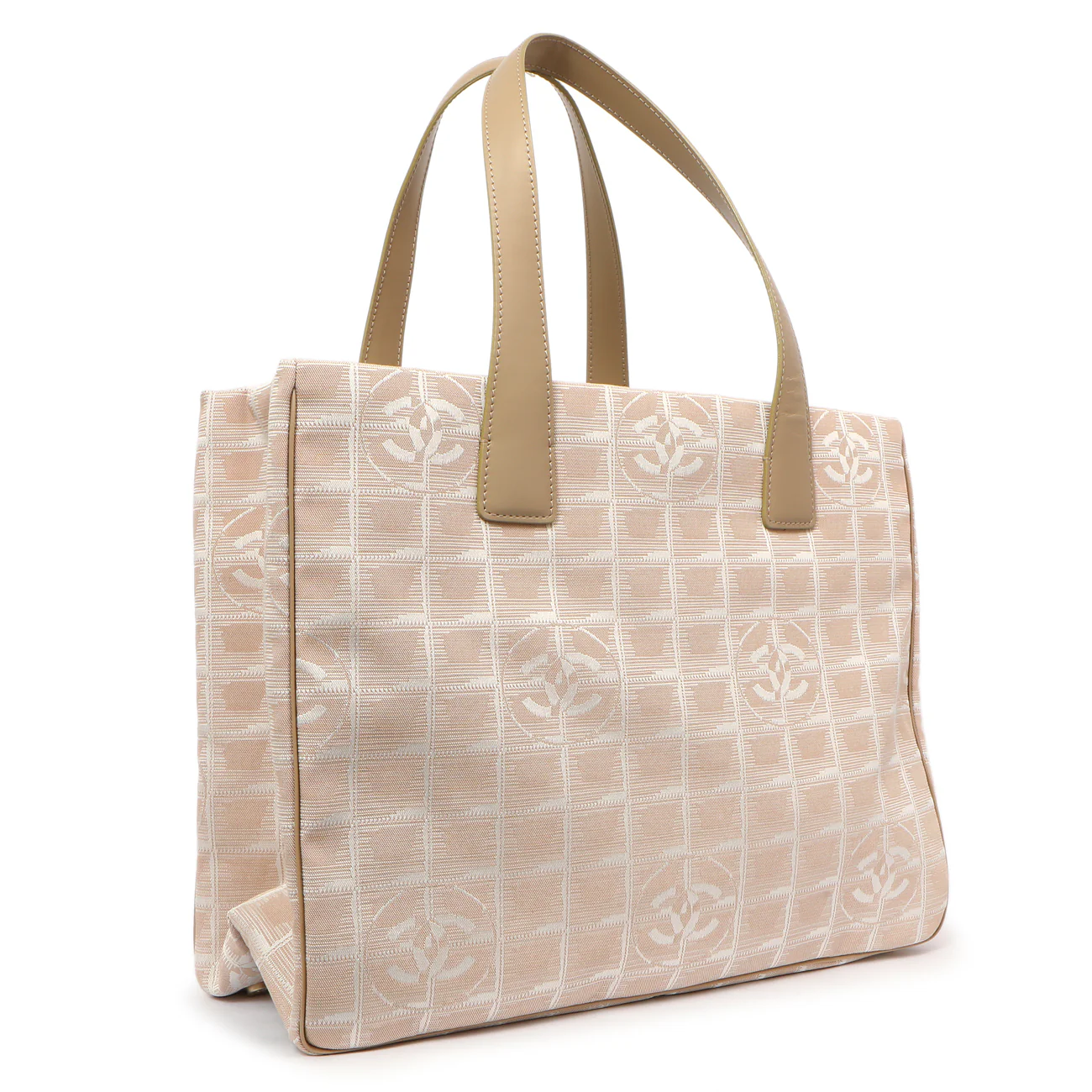 Chanel Beige Nylon Medium Travel Tote - Image 2