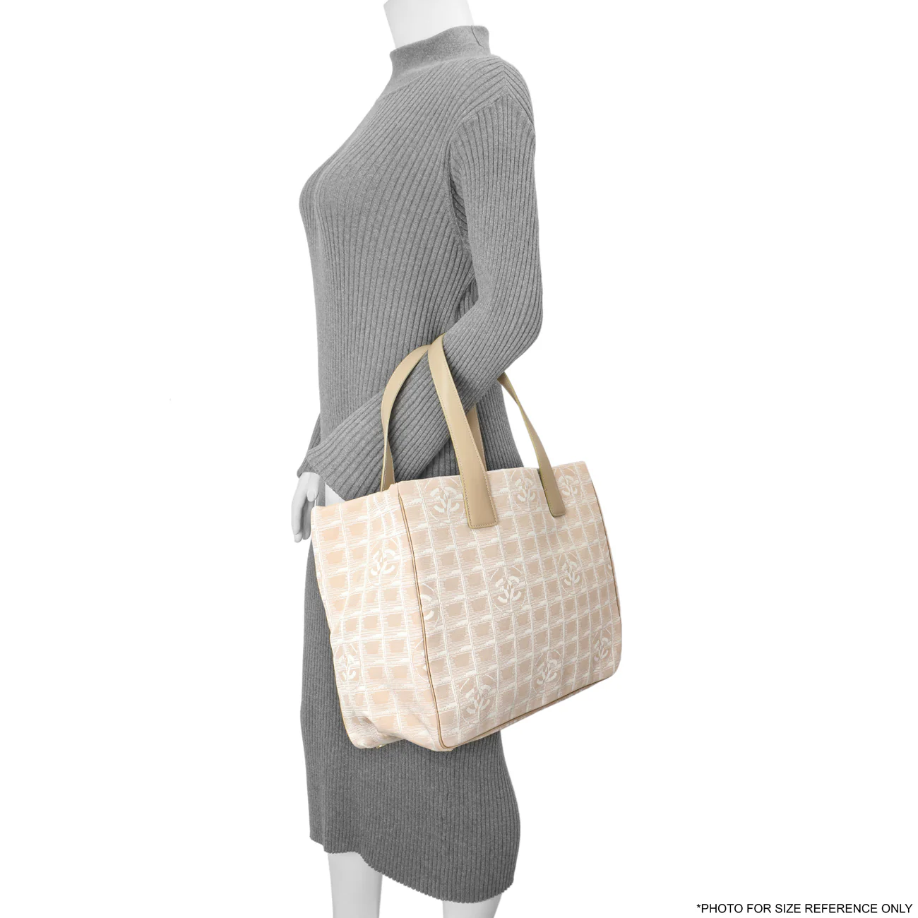 Chanel Beige Nylon Medium Travel Tote - Image 7