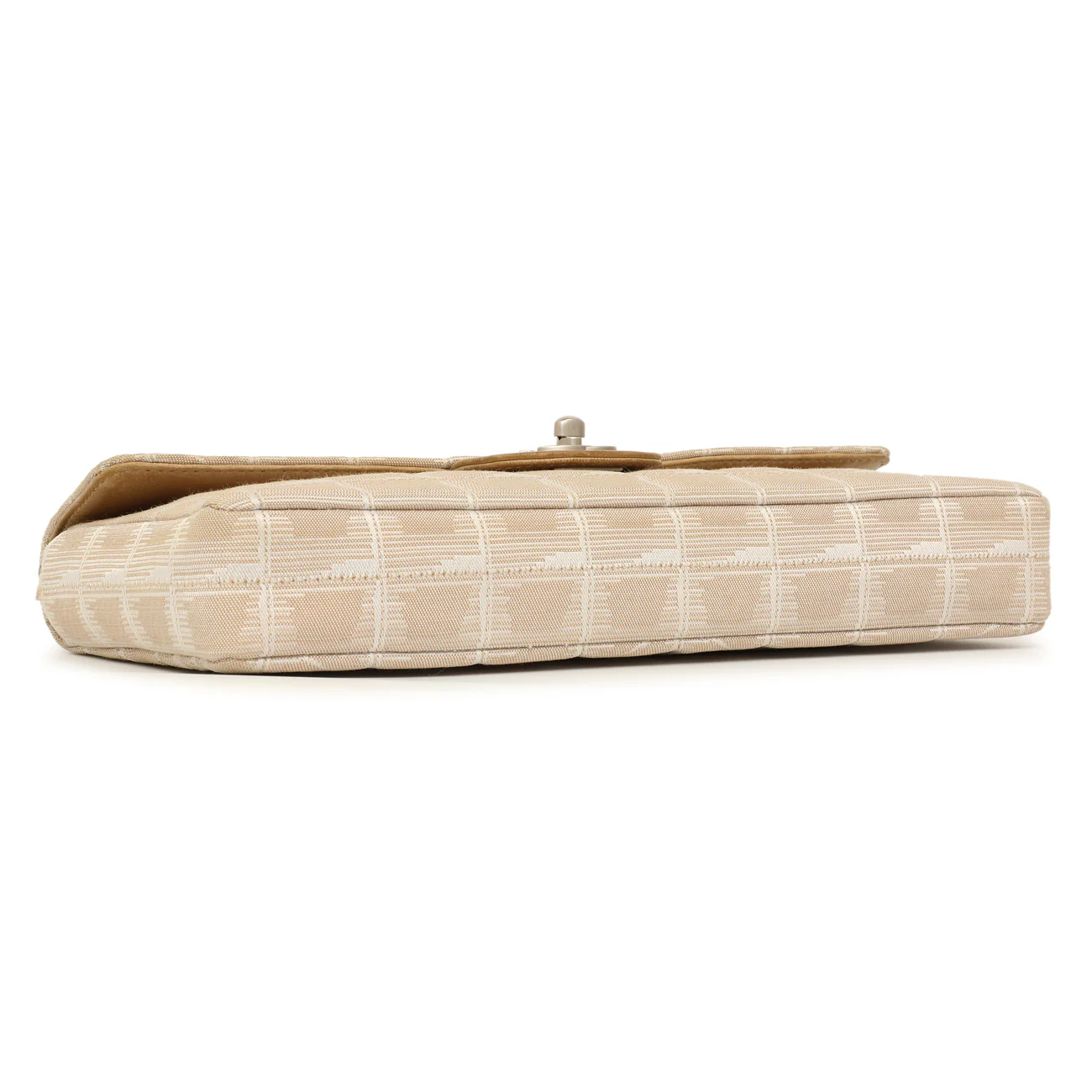 Chanel Beige Nylon Travel East West Flap - Image 3