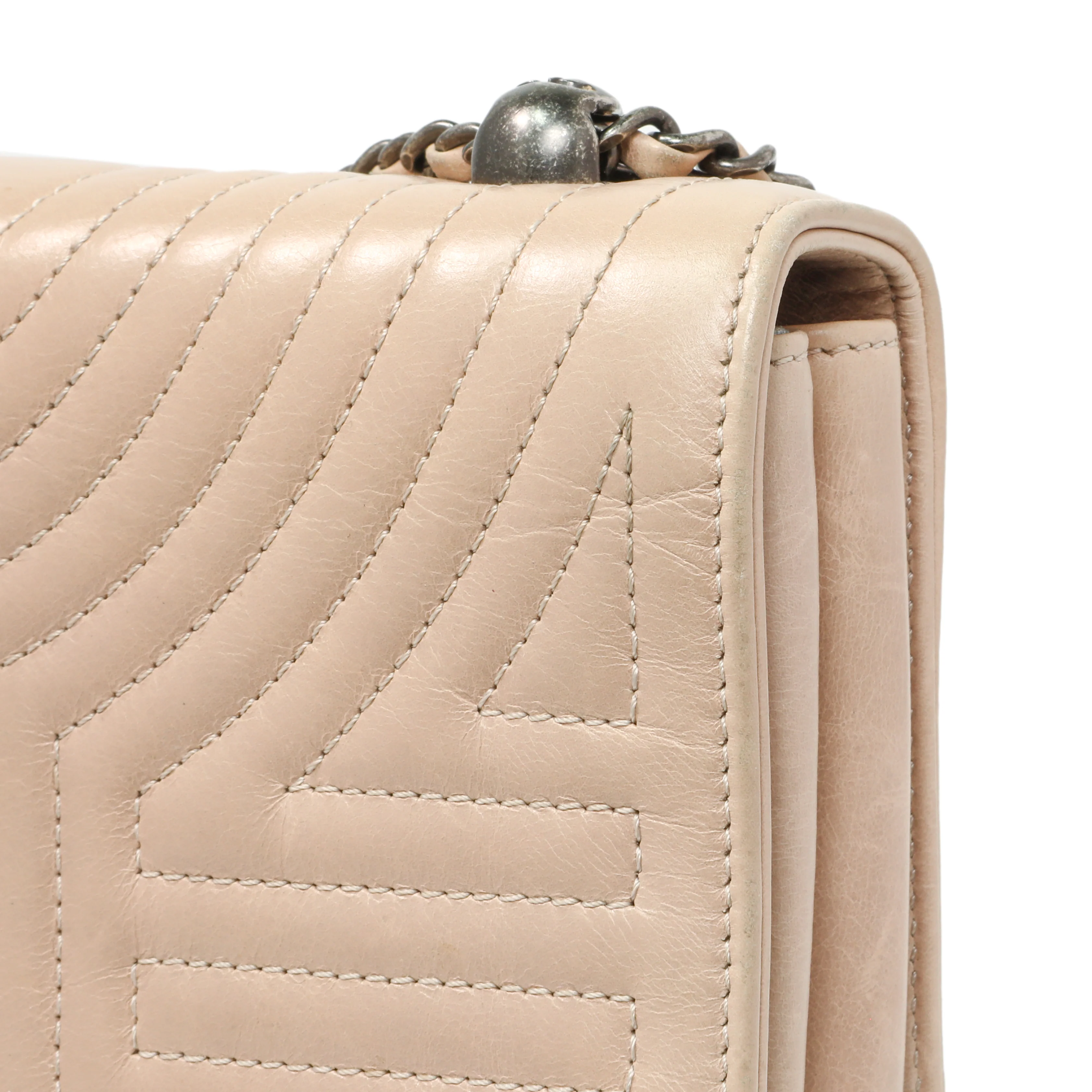Chanel Beige Quilted Calfskin Medium Korean Garden Flap - Image 10