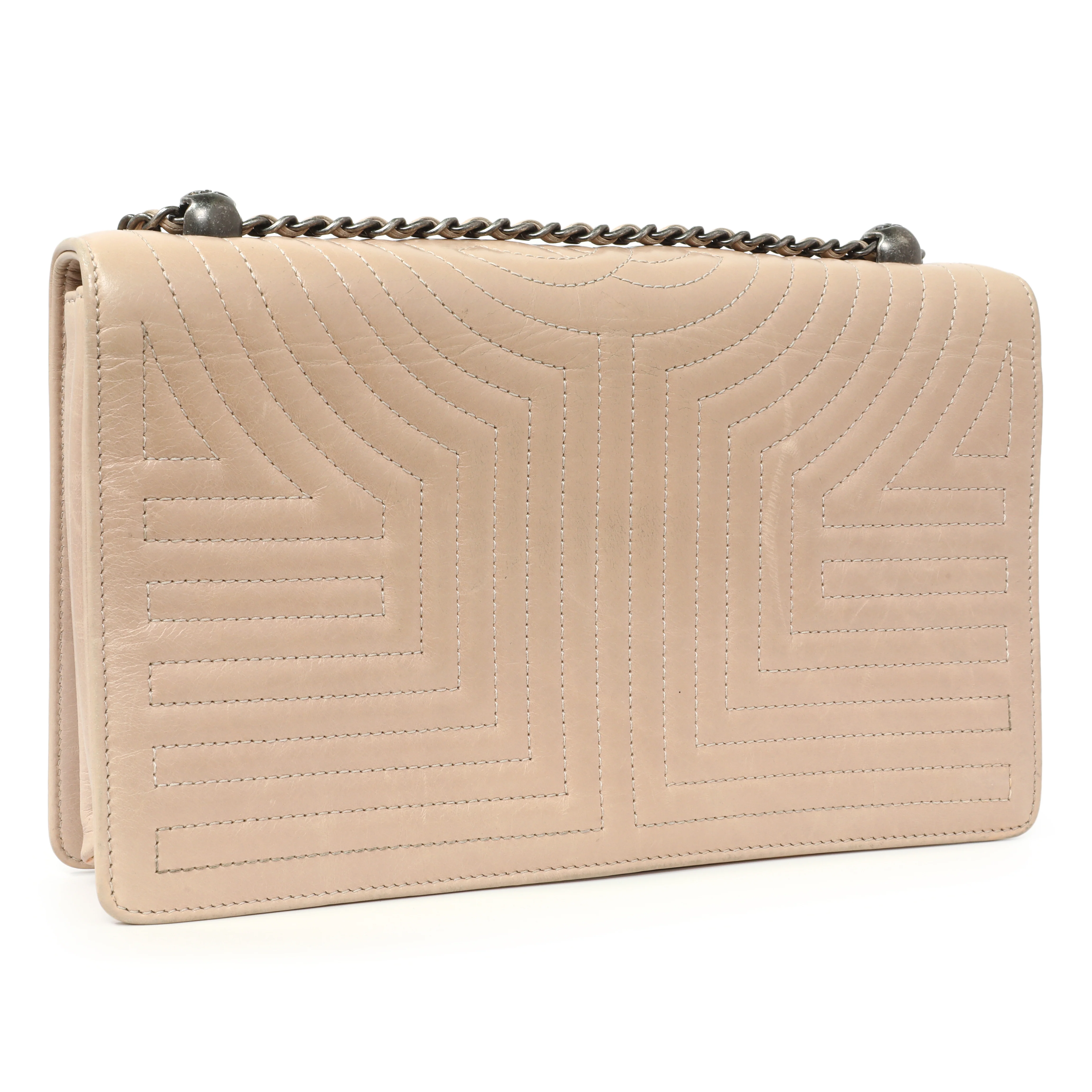 Chanel Beige Quilted Calfskin Medium Korean Garden Flap - Image 3