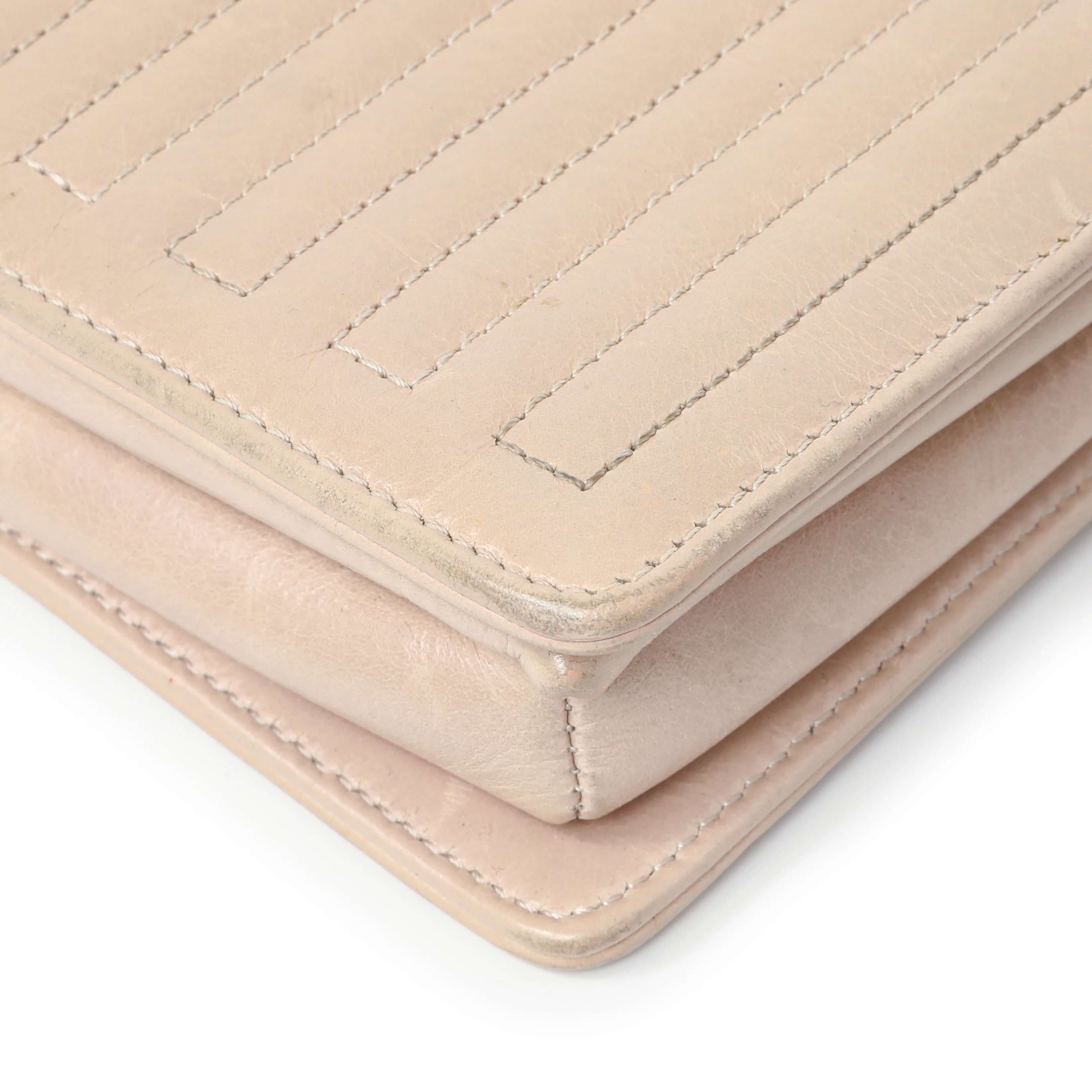 Chanel Beige Quilted Calfskin Medium Korean Garden Flap - Image 6