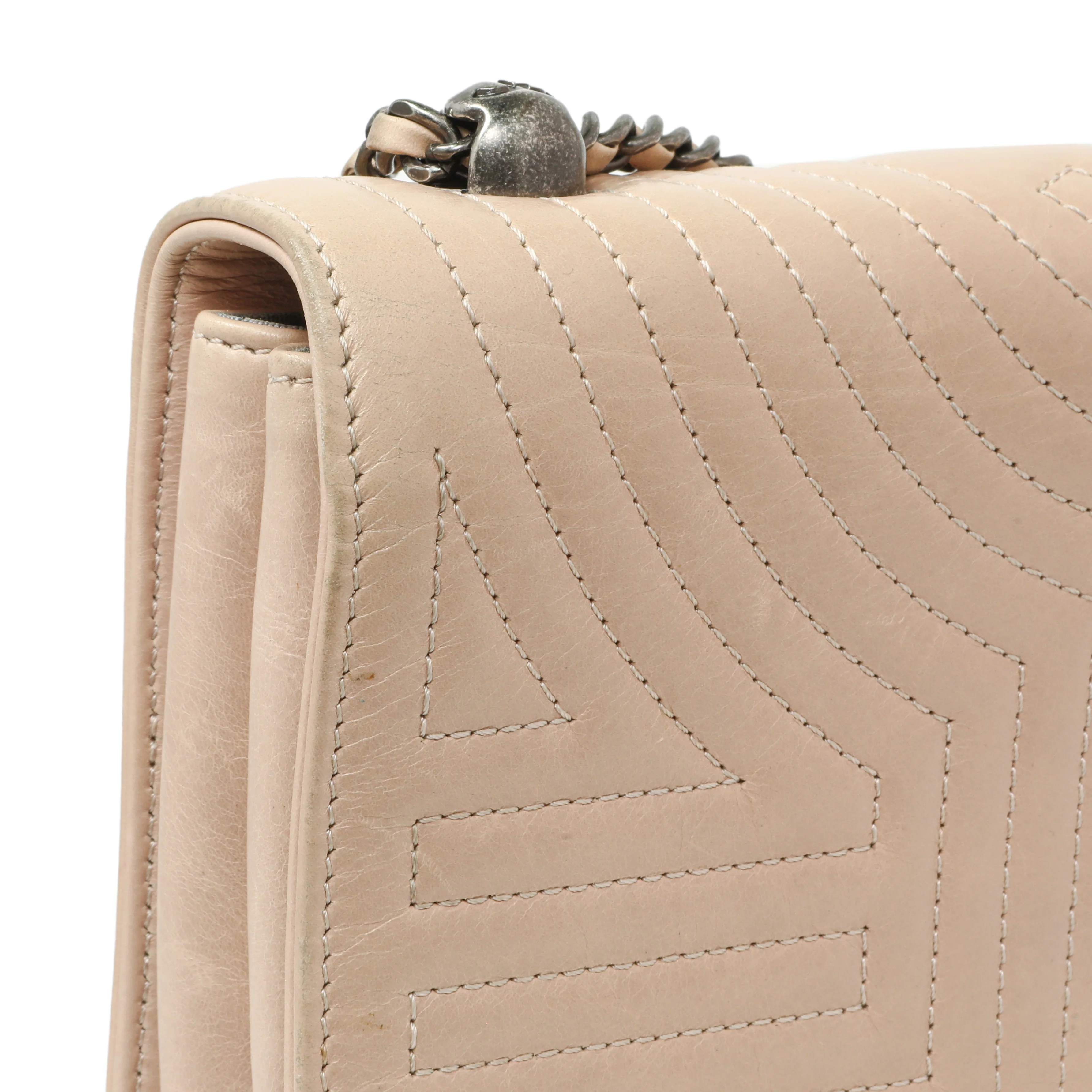 Chanel Beige Quilted Calfskin Medium Korean Garden Flap - Image 9