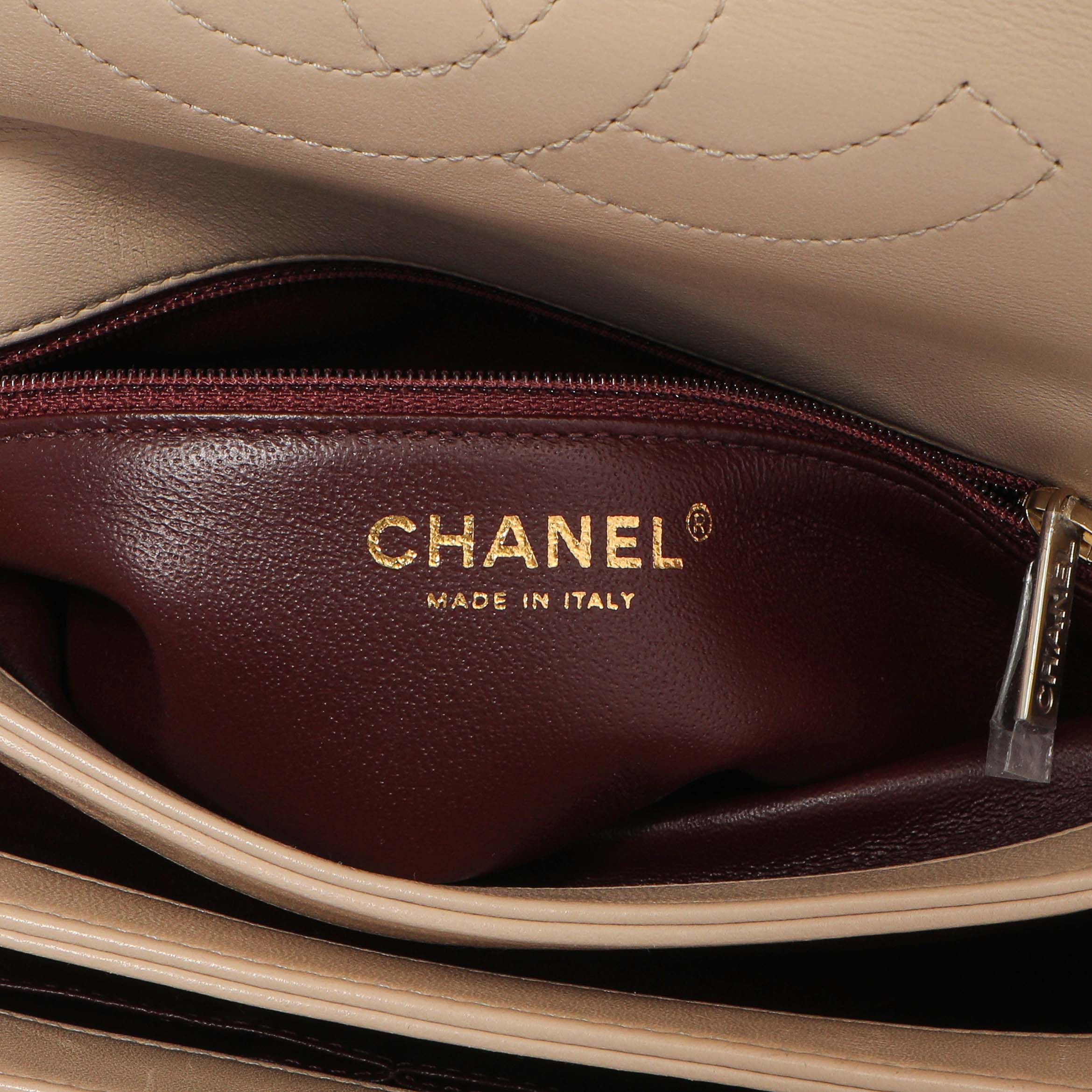 Chanel Beige Quilted Lambskin Small Trendy CC Flap Handle Bag - Image 10