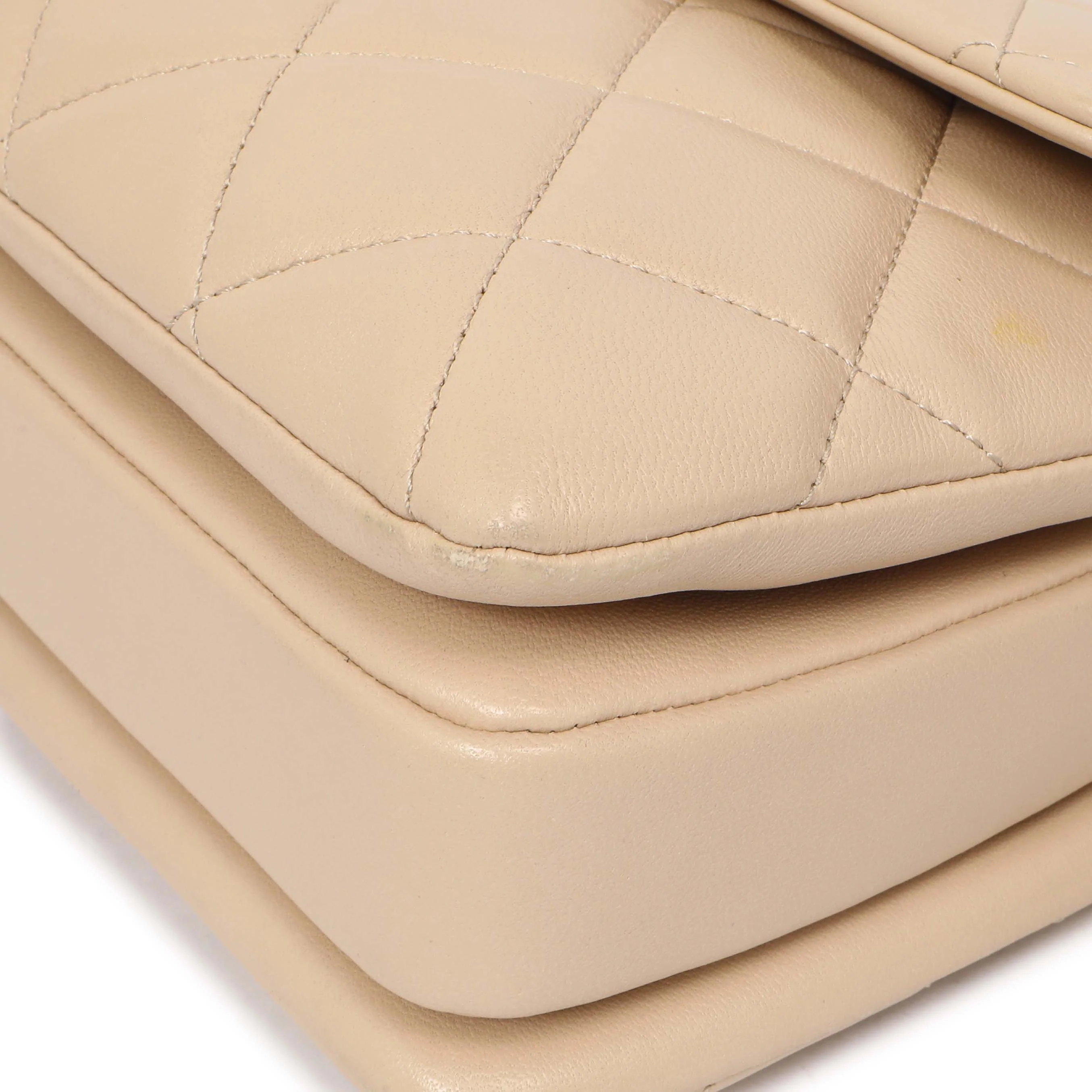 Chanel Beige Quilted Lambskin Small Trendy CC Flap Handle Bag - Image 5