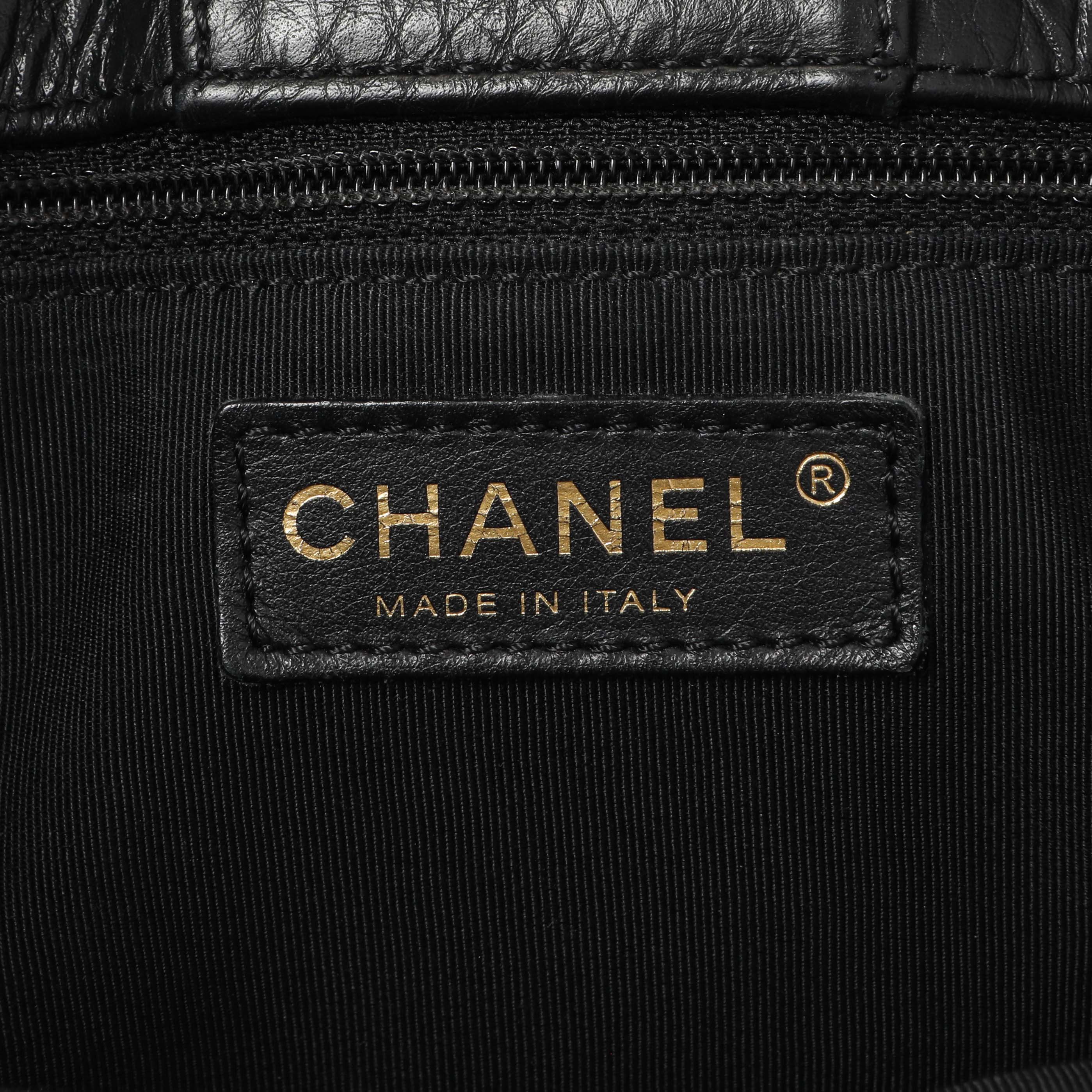 Chanel Black Calfskin Cerf Executive Shopper Tote - Image 9