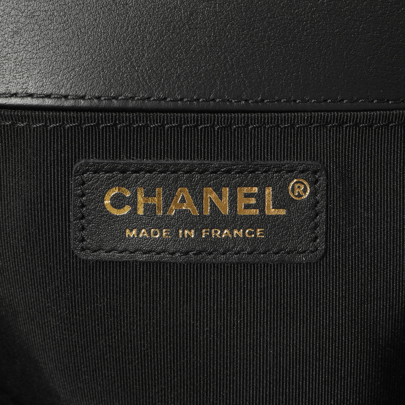 Chanel Black Calfskin Chevron Quilted Medium Boy Bag - Image 6