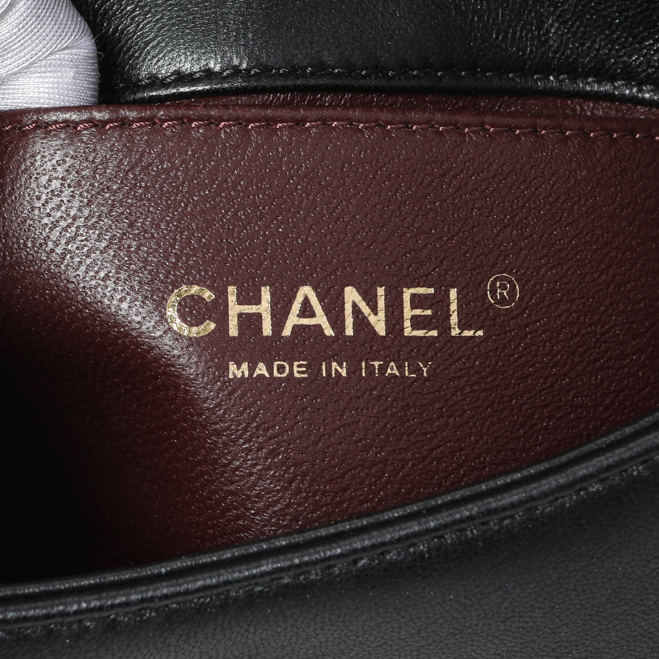 Chanel Black Calfskin Pearly Wallet On Chain - Image 5