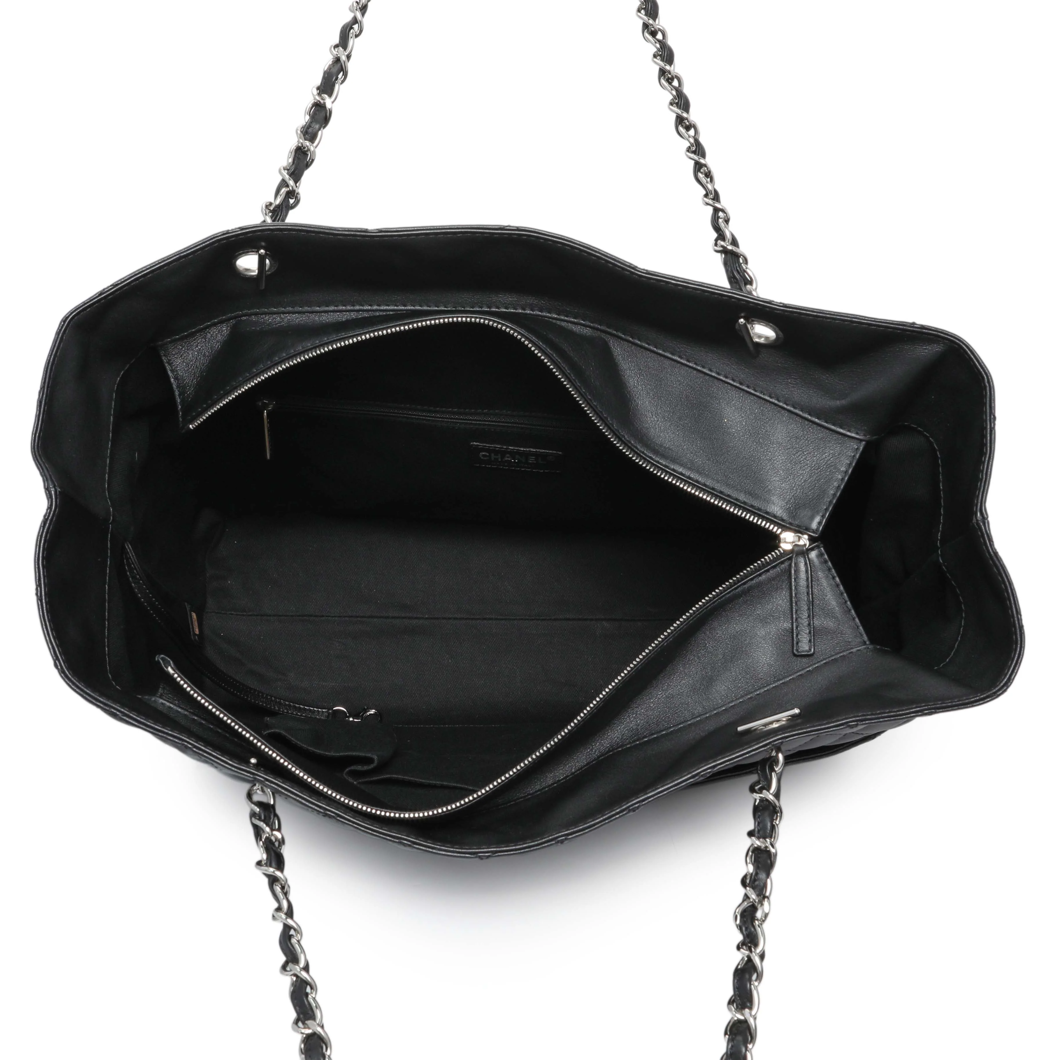Chanel Black Calfskin Quilted Large In the Business Tote - Image 8